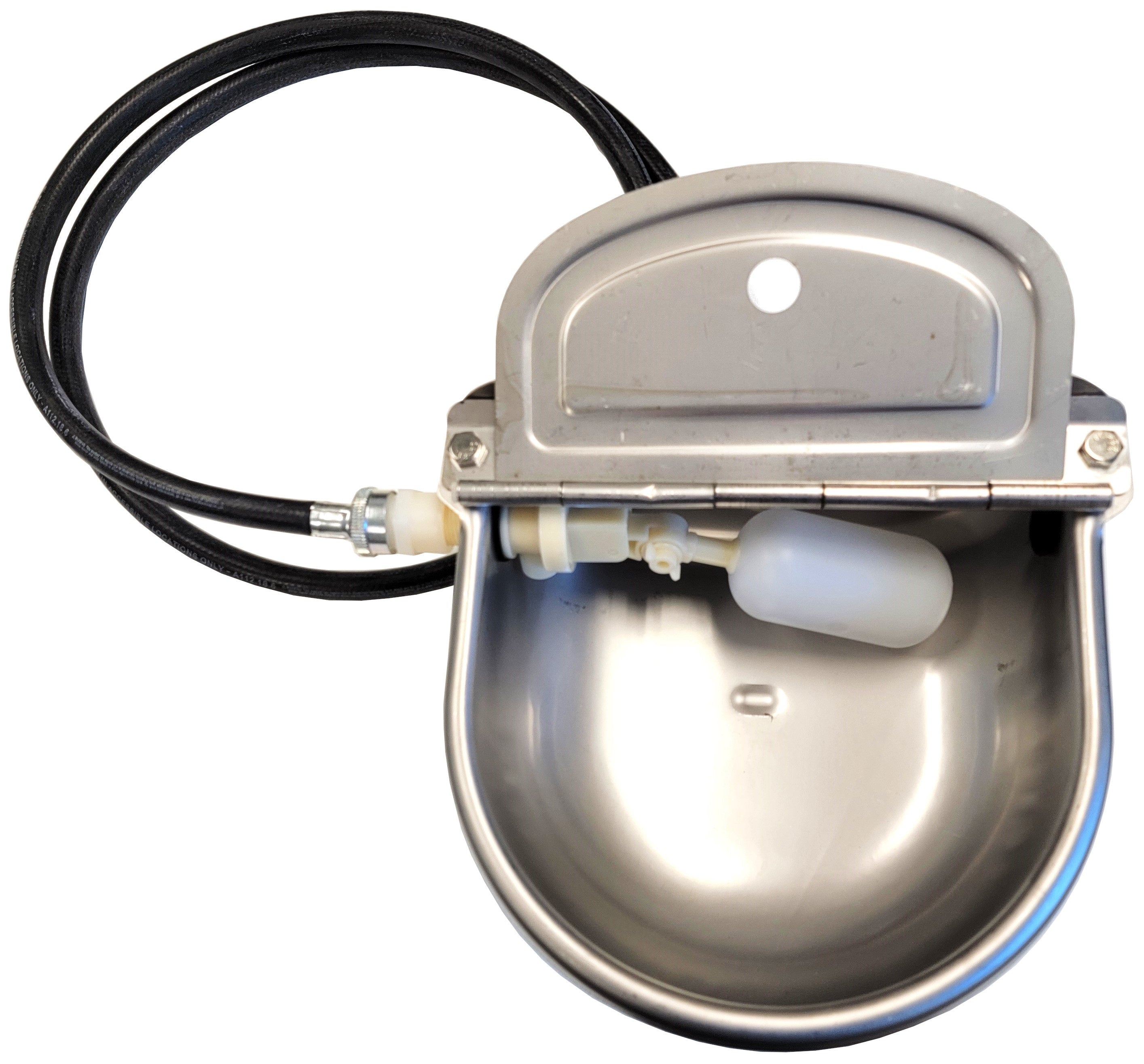 Rite Farm Automatic Livestock Waterer - Stainless Steel Stock Tank Drinker with Hose & Fittings - Ideal for Cattle, Horses & Farm Animals Watering System