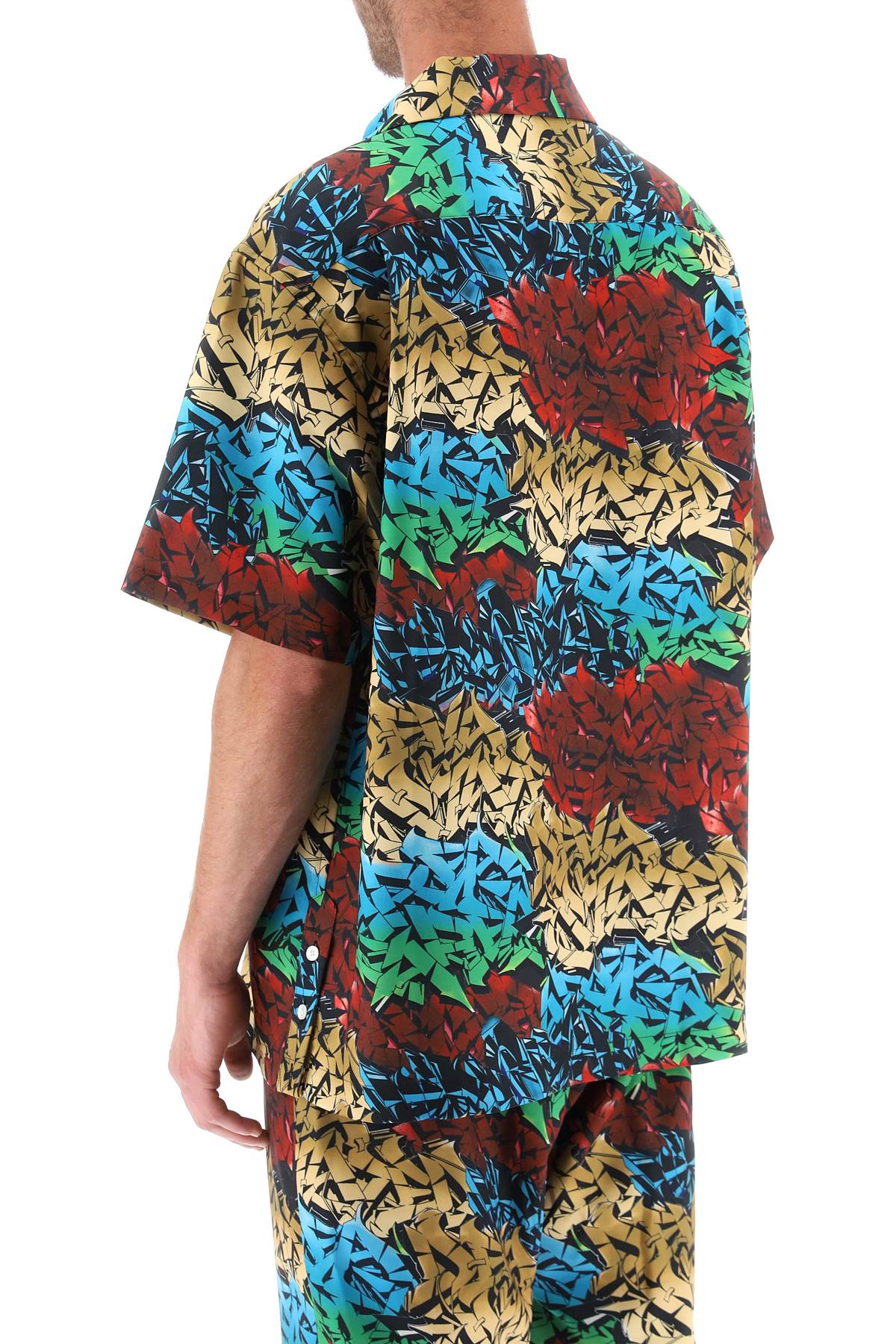 Children of the Discordance Graffiti Print Short Sleeve Shirt - Trendy Streetwear for Men - Perfect for Urban Fashion & Casual Outings