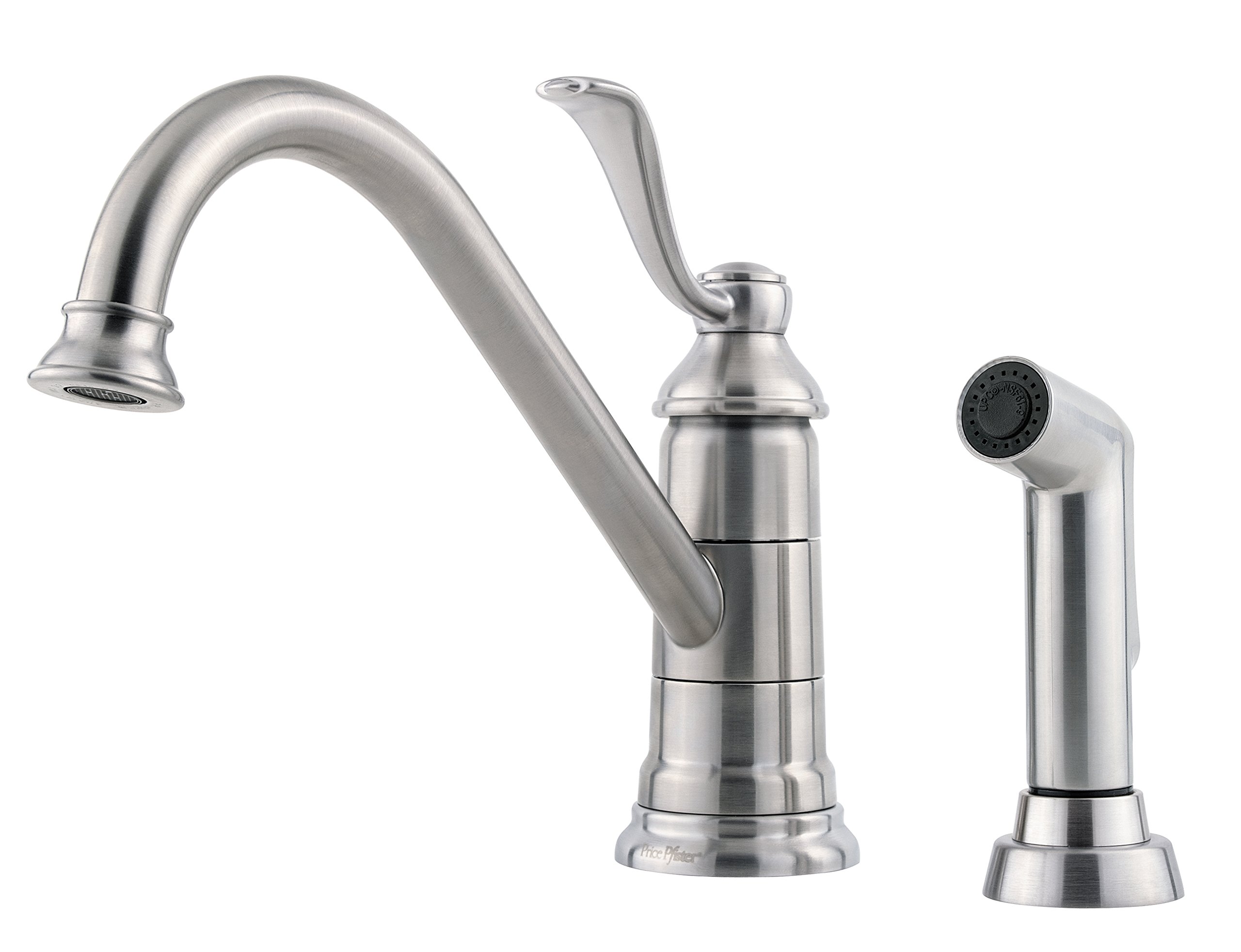 Pfister LG344PS0 Stainless Steel Kitchen Faucet with Sprayer - Modern Pull-Down Faucet for Sink, Dishwashing & Food Prep (Brushed Nickel Finish)
