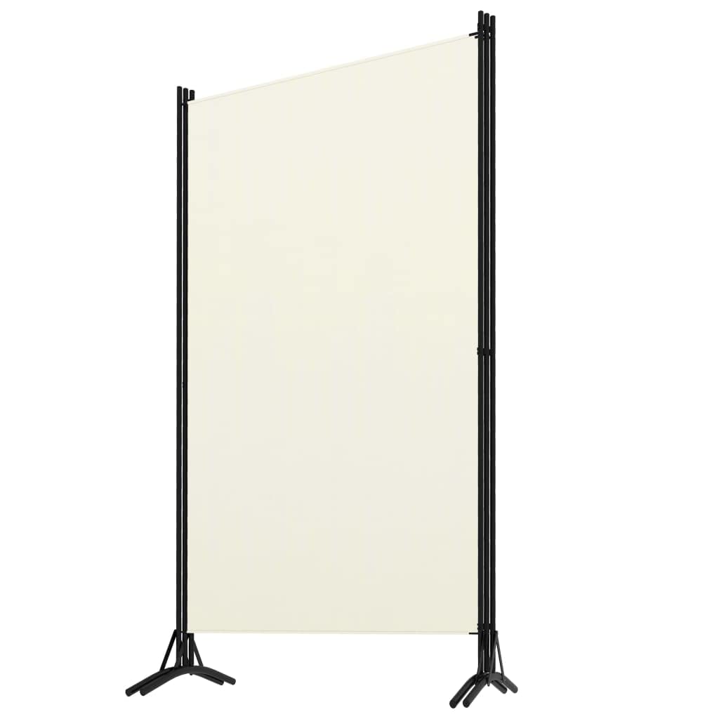 CHARMMA 3-Panel Folding Room Divider Screen - Cream White 102.4 x 70.9 Inches - Lightweight 3.71kg - Privacy Partition for Home, Office & Studio Decor