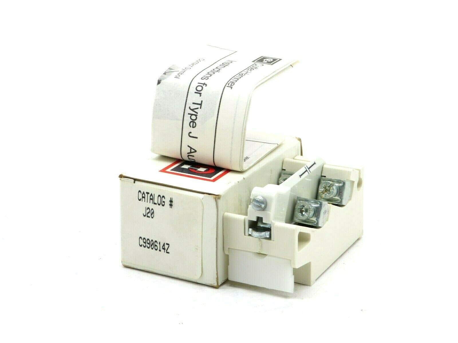 Cutler Hammer J20 Auxiliary Contact Type J Model C990614Z - Reliable Electrical Component for Industrial Control Panels & Automation Systems