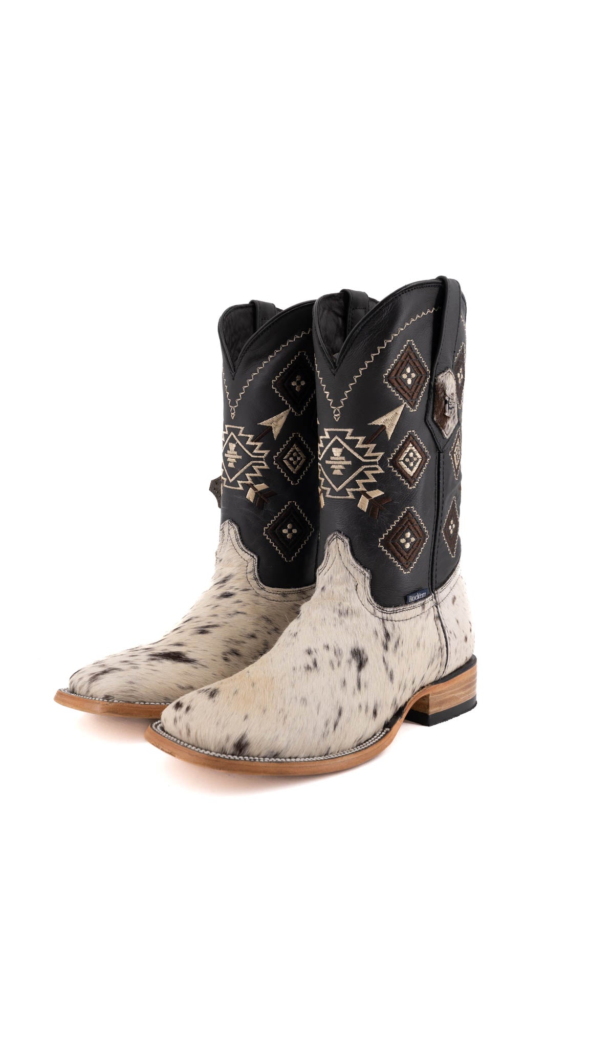 Men's Size 7.5 Genuine Cowhide Western Cowboy Boots - Comfortable & Durable for Rodeo, Country Dancing & Outdoor Adventures