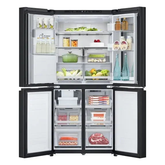 LG 508L Slim French Door Refrigerator - Matte Black | Energy Efficient, Spacious Design for Modern Kitchens & Open-Plan Living Spaces