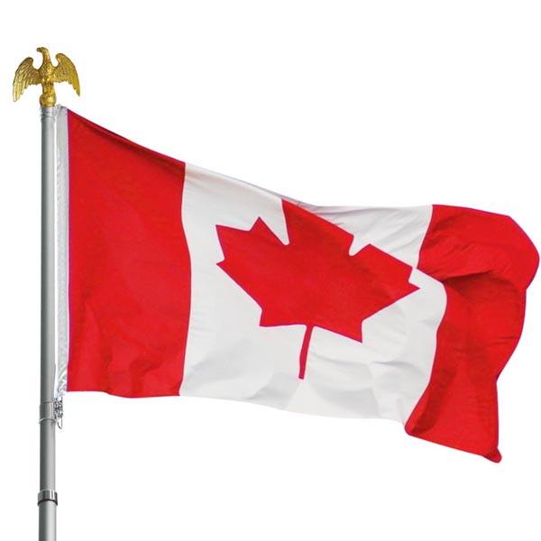 Canada Flag with Maple Leaf - Durable Outdoor Canadian Flag for Flagpole | Perfect for National Holidays, Parades, and Home Decoration