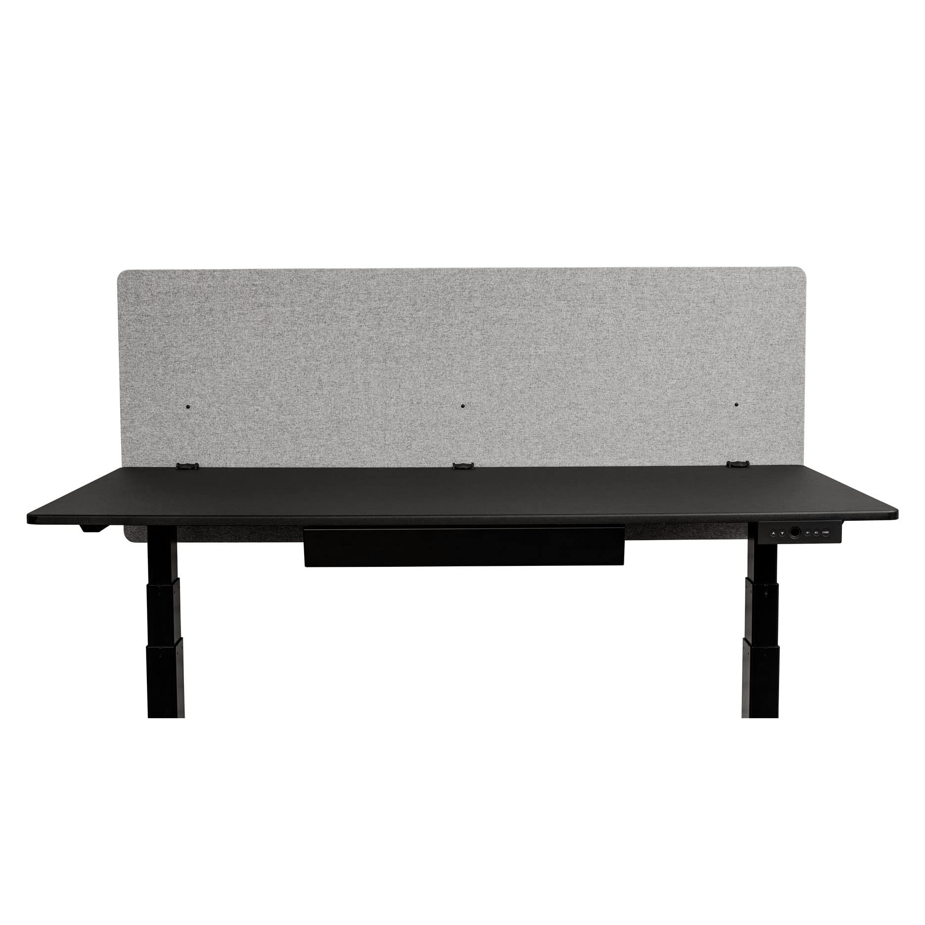 Refocus Clamp-On Acoustic Desk Divider Privacy Panel - 59