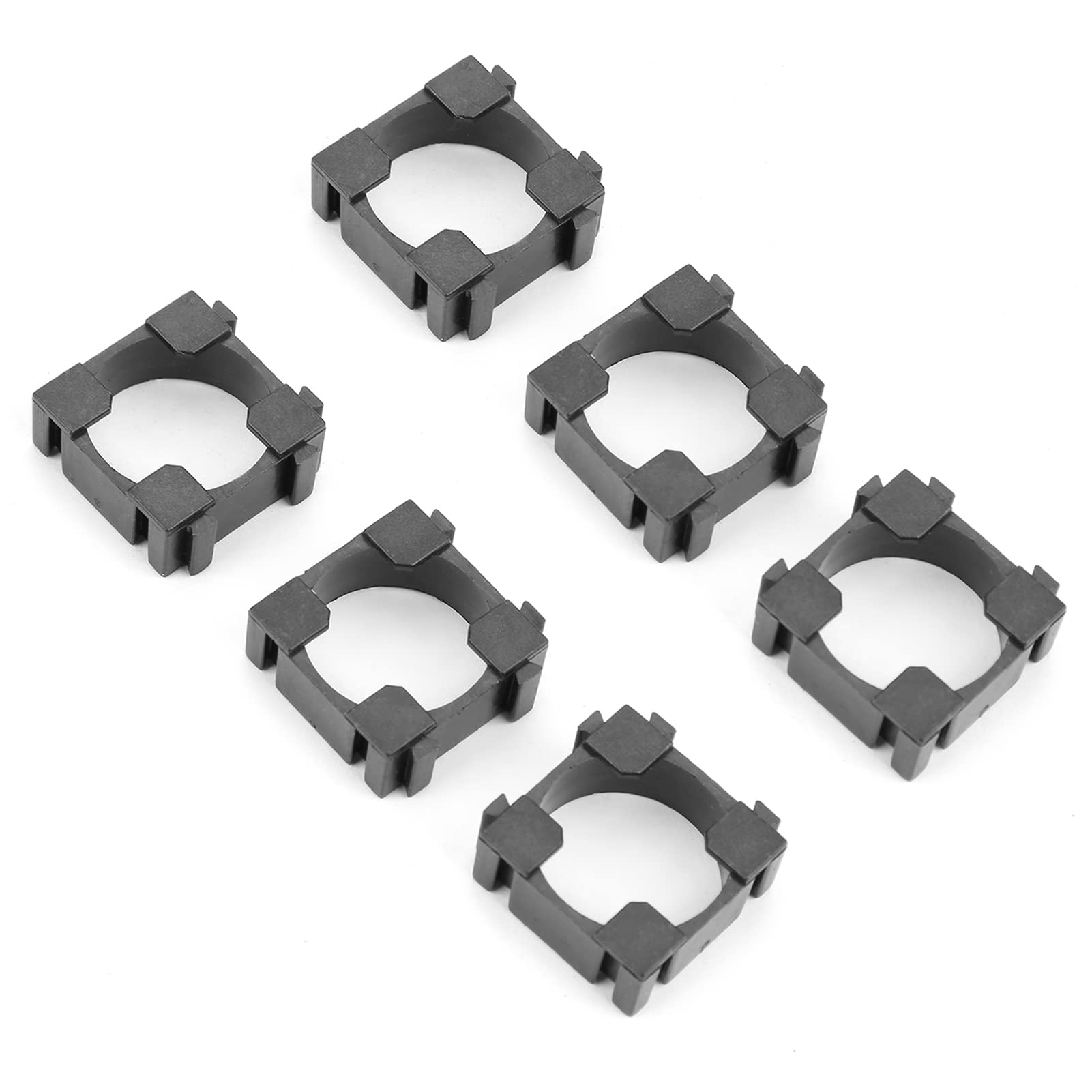 100Pcs Li-ion Battery Holder - Portable Cylindrical Battery Pack Organizer with Short Circuit Protection | Ideal for DIY Electronics, Flashlights & Power Banks