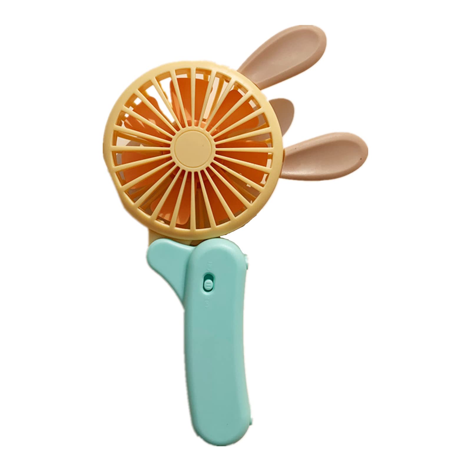 Portable USB Mini Fan - Foldable Desktop & Handheld Cooling Fan for Office, Dorm, Travel, Outdoor - Rechargeable Small Personal Fan with 3 Speeds - Perfect for Work, Study, Camping & Summer Activities