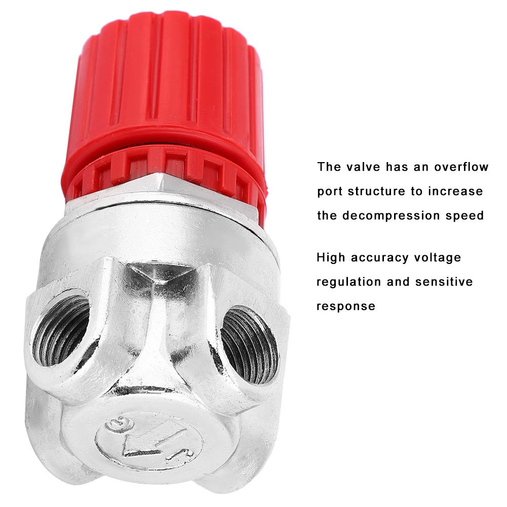 High Precision 4-Hole Water Pressure Regulator Valve - RVSKY Steel Water Pressure Reducing Valve for Plumbing, Irrigation & RV Use