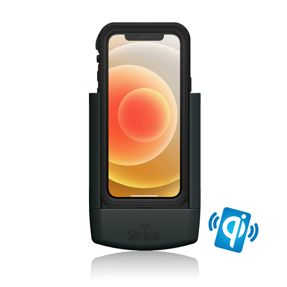 iPhone 12 Wireless Charging Car Mount Holder - Compatible with LifeProof Cases - Hands-Free Phone Stand for Driving, Commuting & Road Trips