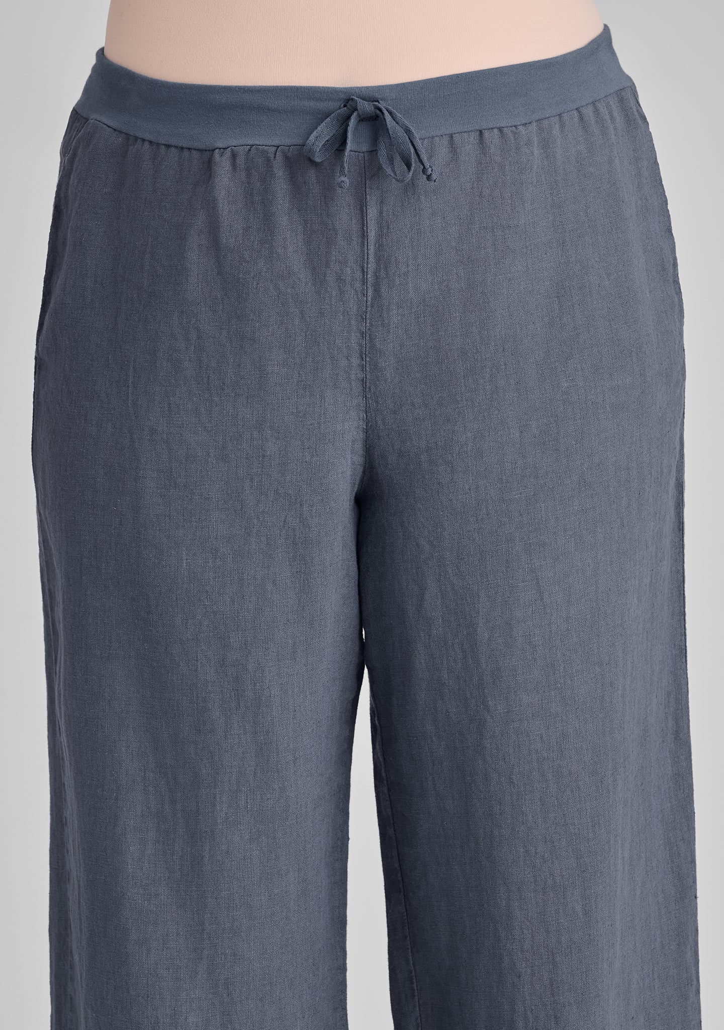 Renewed Linen Drawstring Pants for Women - Comfortable Casual Summer Beach Pants with Elastic Waist - Perfect for Yoga, Travel & Lounge Wear