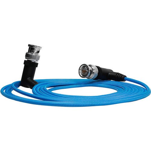 Kondor Blue Ultra Thin 6G SDI Right Angle BNC Cable (10ft) - High-Speed Video Connection for Professional Cameras & Broadcast Equipment