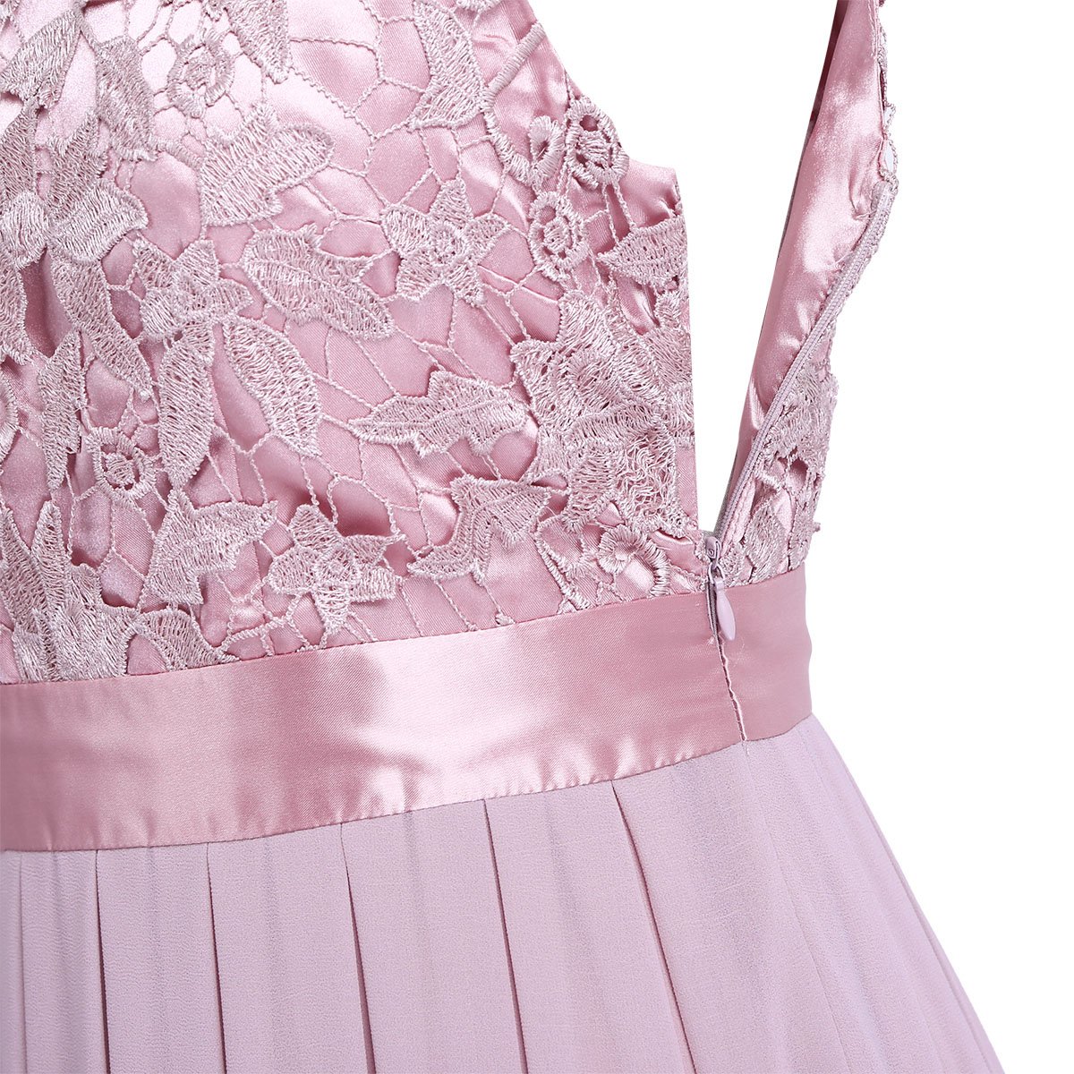 Elegant Floral Lace Crochet Wedding Bridesmaid Maxi Dress - Perfect for Formal Occasions, Beach Weddings & Evening Parties