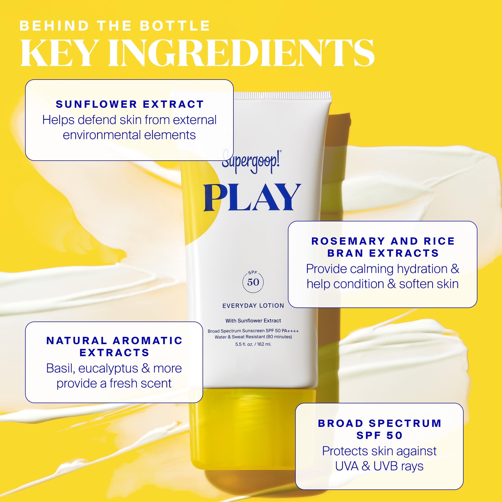 Supergoop! PLAY Everyday Lotion SPF 50 (18 fl oz) + Glowscreen SPF 40, Sunrise (1.7 fl oz) - Broad Spectrum Sunscreen for Face & Body, Sensitive Skin, Water-Resistant, Non-Greasy | Perfect for Beach, Pool & Outdoor Activities