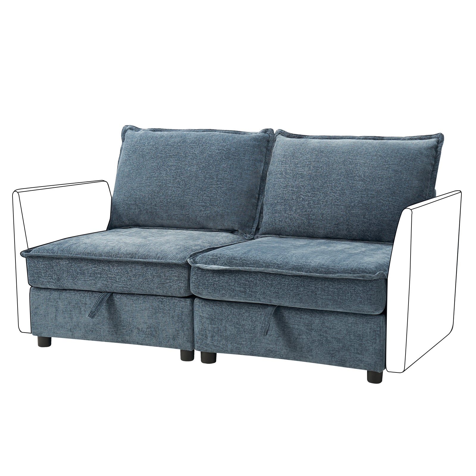 Harmetrix Oversized Soft Sectional Couch Accessories - Cushions, Throws & Covers for Ultimate Comfort | Perfect for Living Room, Family Room & Home Theater