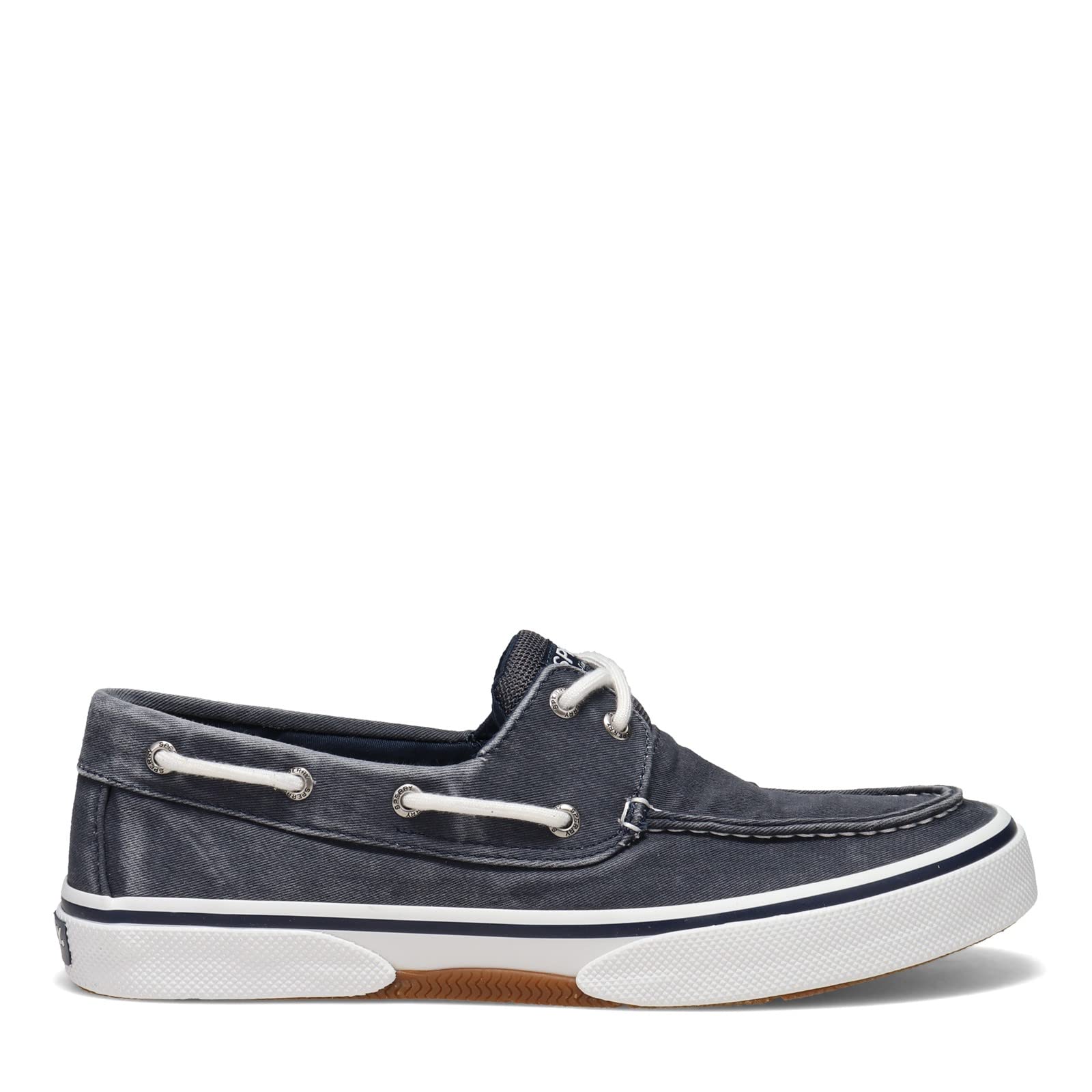 Sperry Men's Halyard Boat Shoe - Navy Twill - Size 8.5 Wide - Comfortable Non-Slip Deck Shoes for Sailing, Boating & Casual Wear
