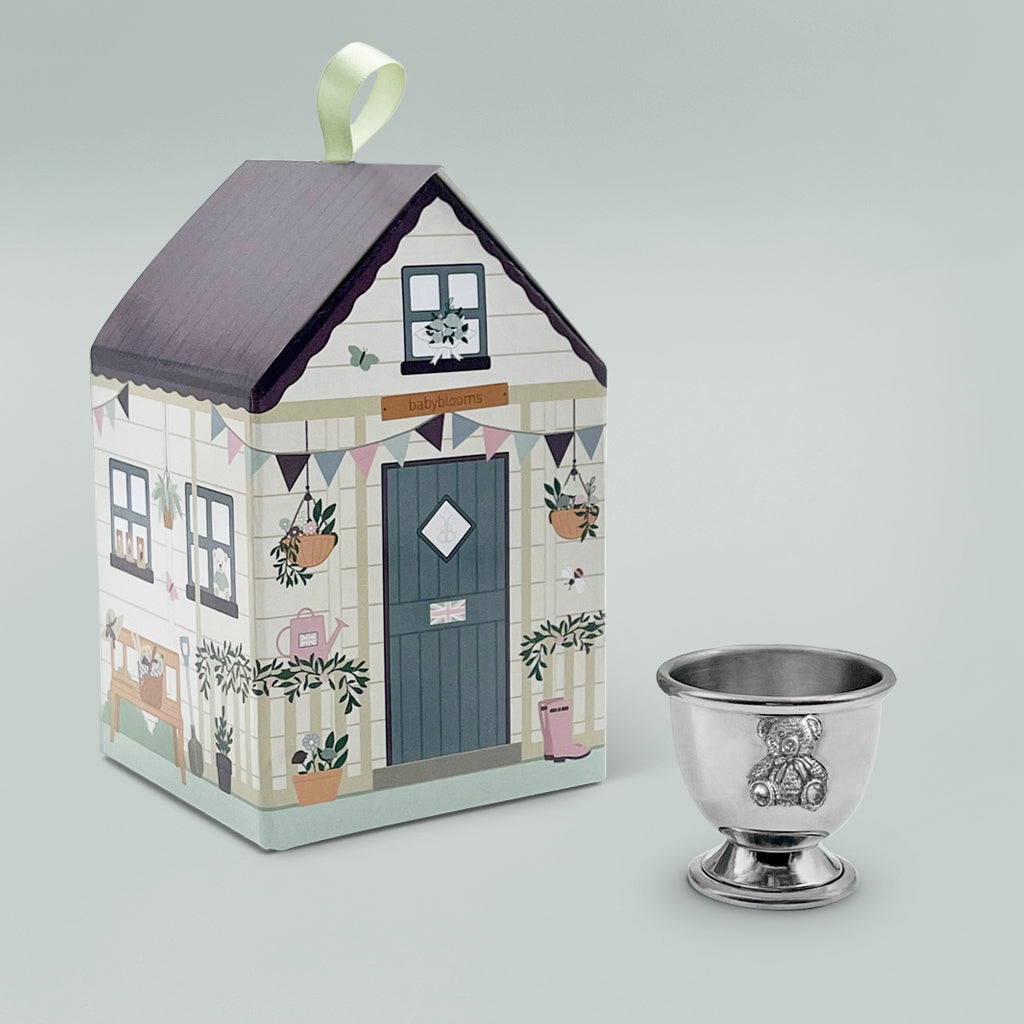 Little Treasures Pewter Egg Cup - Elegant Vintage Egg Holder for Soft Boiled Eggs - Perfect for Breakfast, Brunch, and Easter Decor