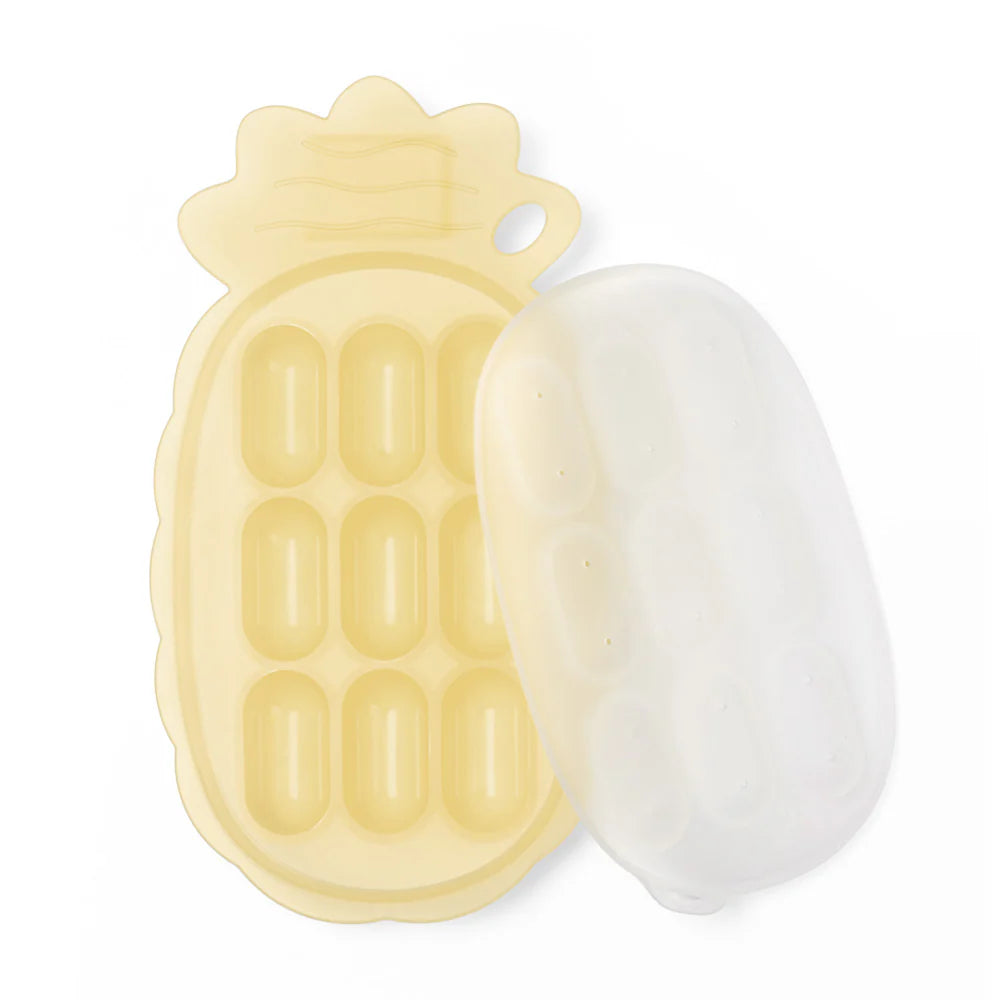 Haakaa Pineapple Silicone Baby Teething Nibble Tray - Perfect for Soothing Sore Gums & Introducing Solid Foods to Infants