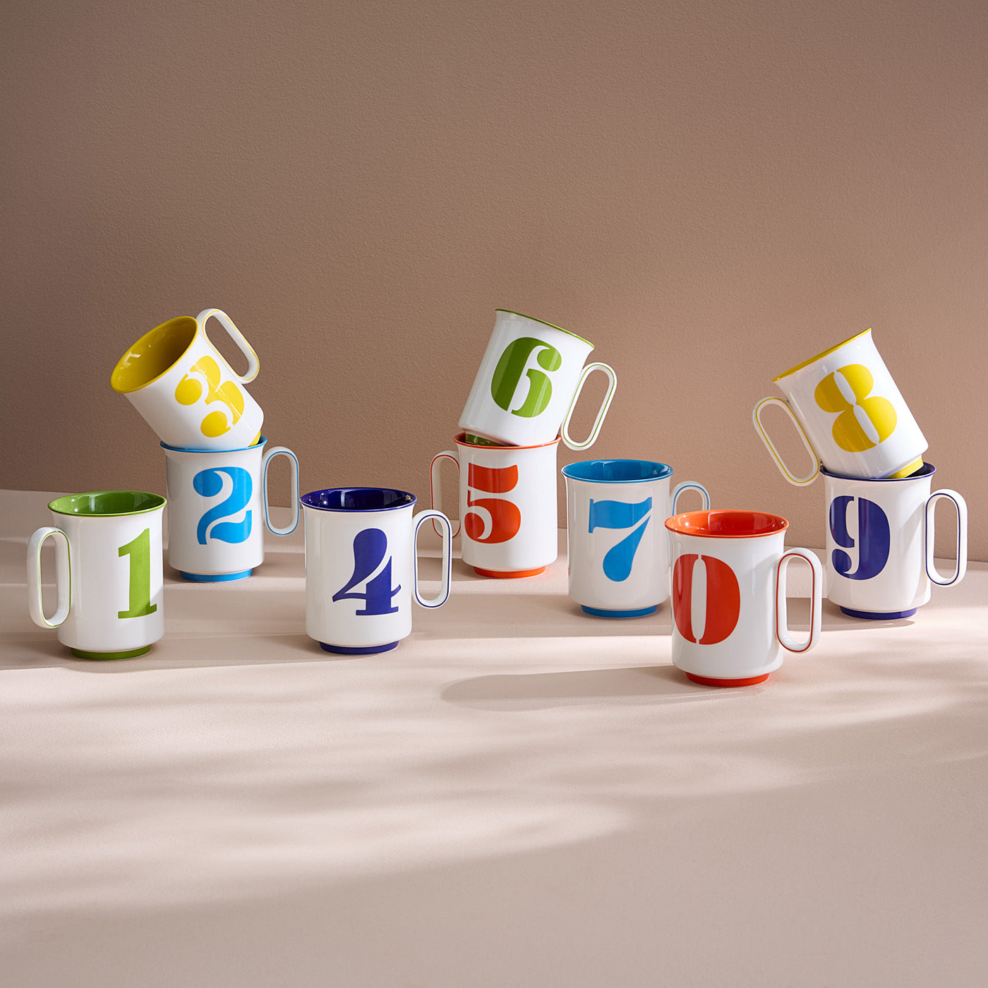 Lucky Number Coffee Mug - Ceramic Cup with Inspirational Numbers for Good Luck - Perfect for Home, Office, or Gift Giving