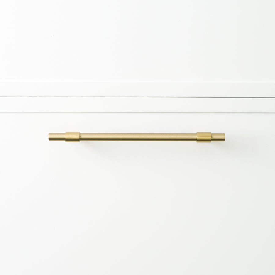 250mm Brushed Brass Cabinet Pull - Elegant Drawer Handle for Kitchen & Bathroom Cabinets - Perfect for Modern Home Renovation & Furniture Upgrade