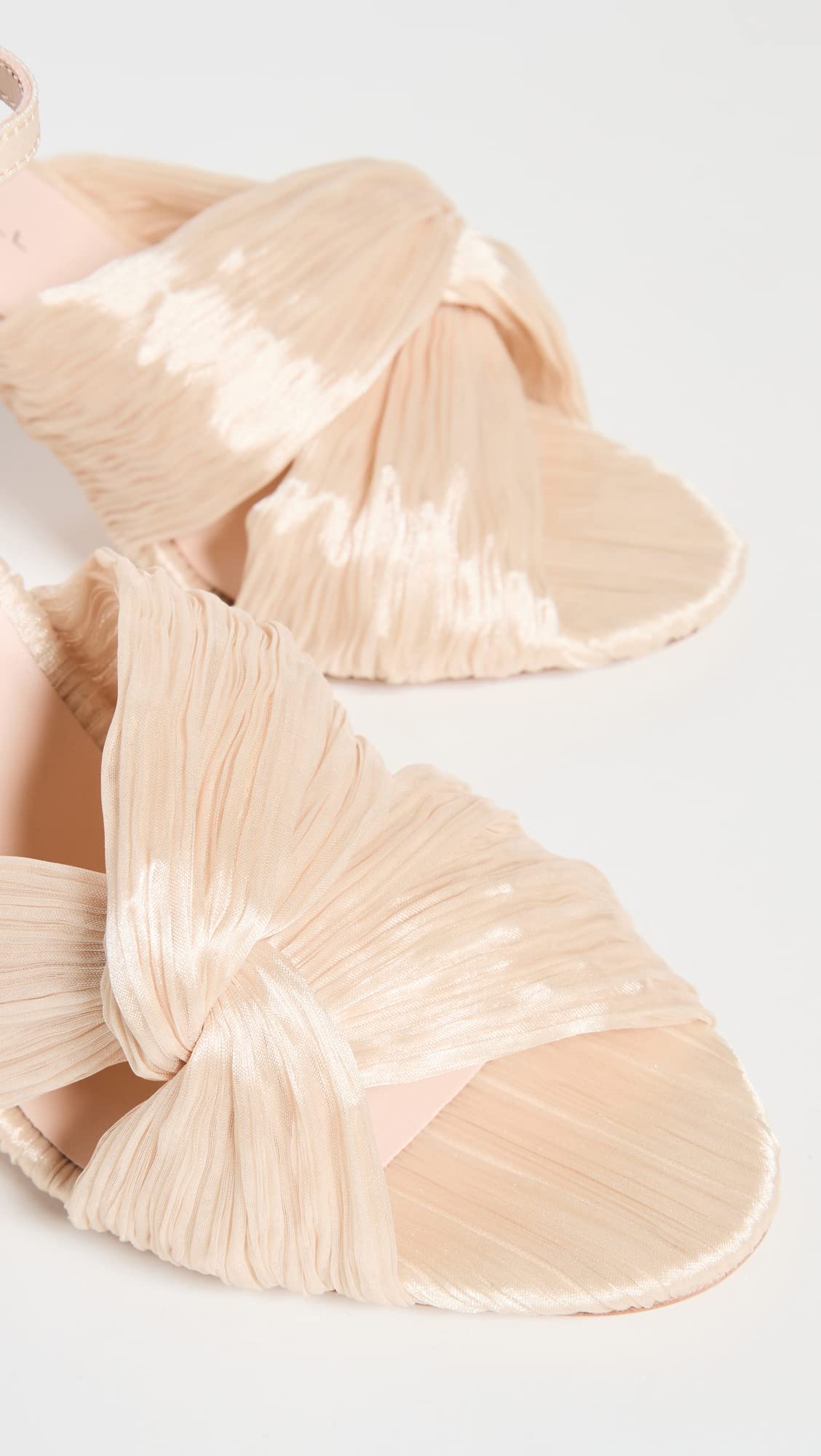 Loeffler Randall Women's Reed Pleated Twist Sandals - Comfortable Summer Dress Sandals for Weddings, Beach Vacations & Casual Outings