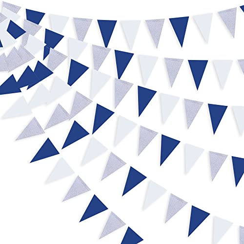 Silver Blue White
