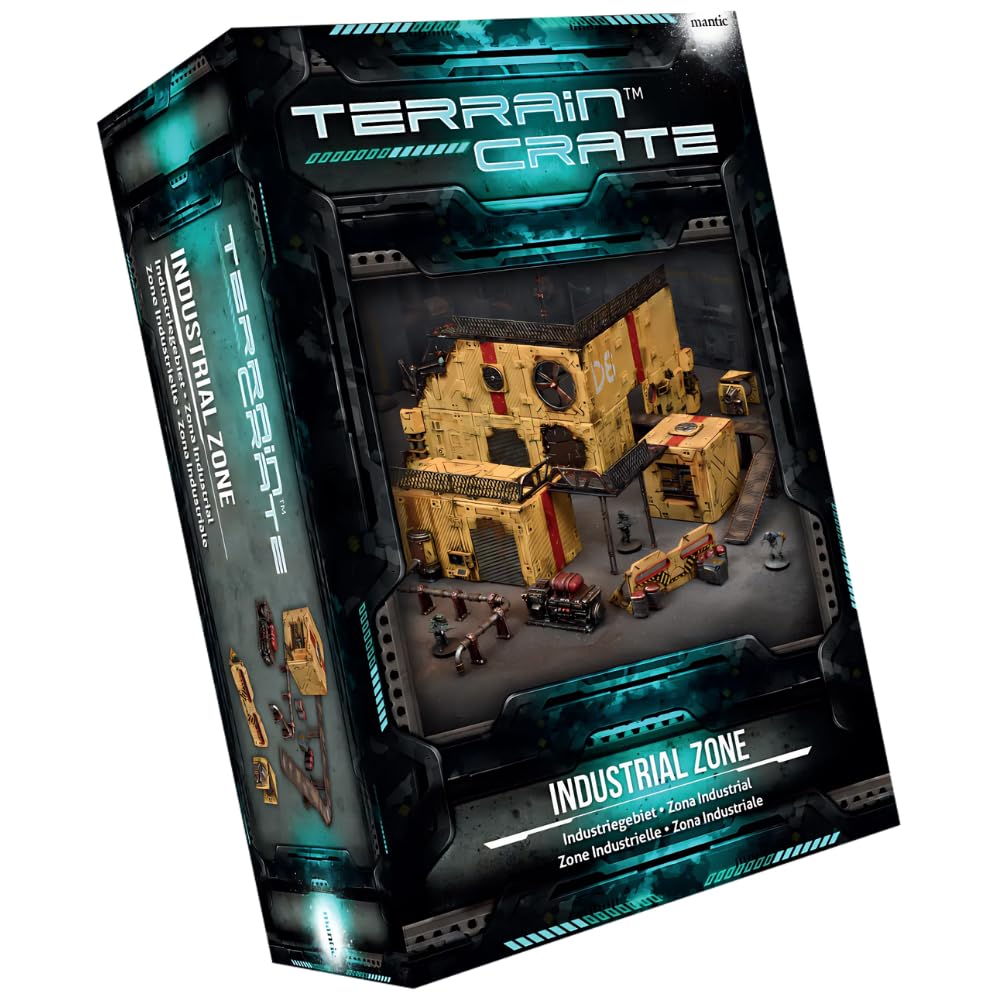 Mantic Games Terrain Crate: Industrial Zone - Scenery Set for Tabletop Wargaming & Miniature Battles - Perfect for Warhammer 40K, D&D and Sci-Fi RPG Game Scenes