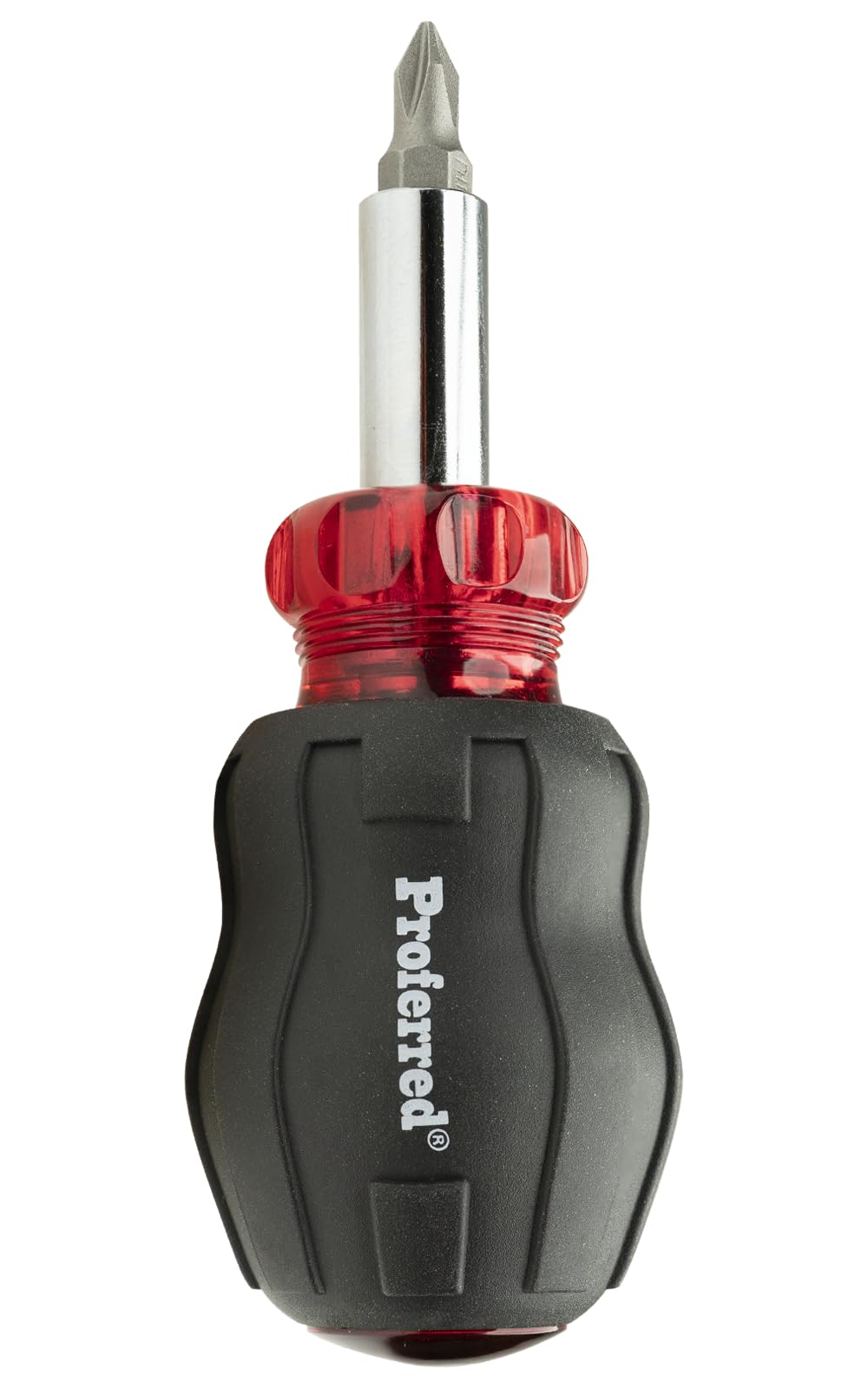 Proferred T29001 5-in-1 Interchangeable Bit Stubby Screwdriver Set - Perfect for Electronics Repair, DIY Projects & Tight Spaces