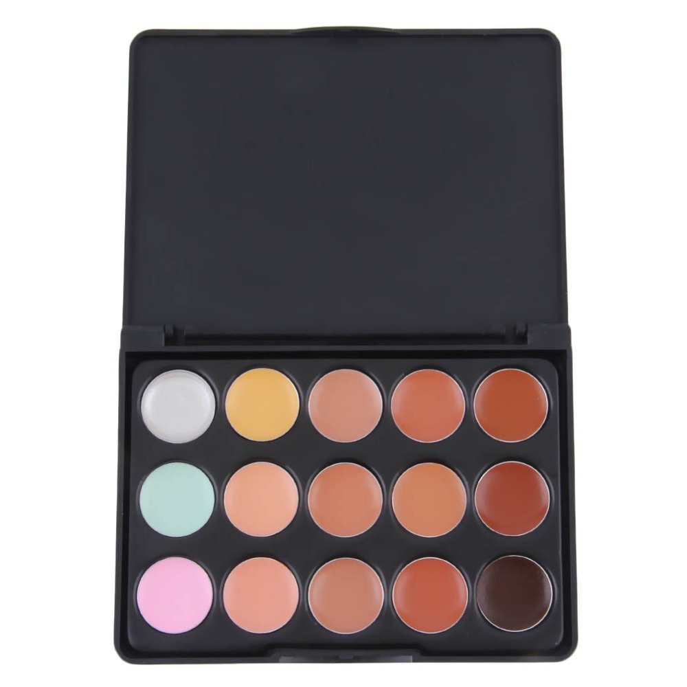 Professional 15-Color Mini Concealer Palette - Face Camouflage Makeup Base & Contour Kit for Flawless Coverage | Perfect for Daily Makeup, Photo Shoots & Special Events