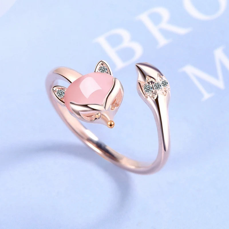 Fox Rings for Girls - Stylish Animal Jewelry for Teens & Women - Perfect for Parties, Gifts & Everyday Wear