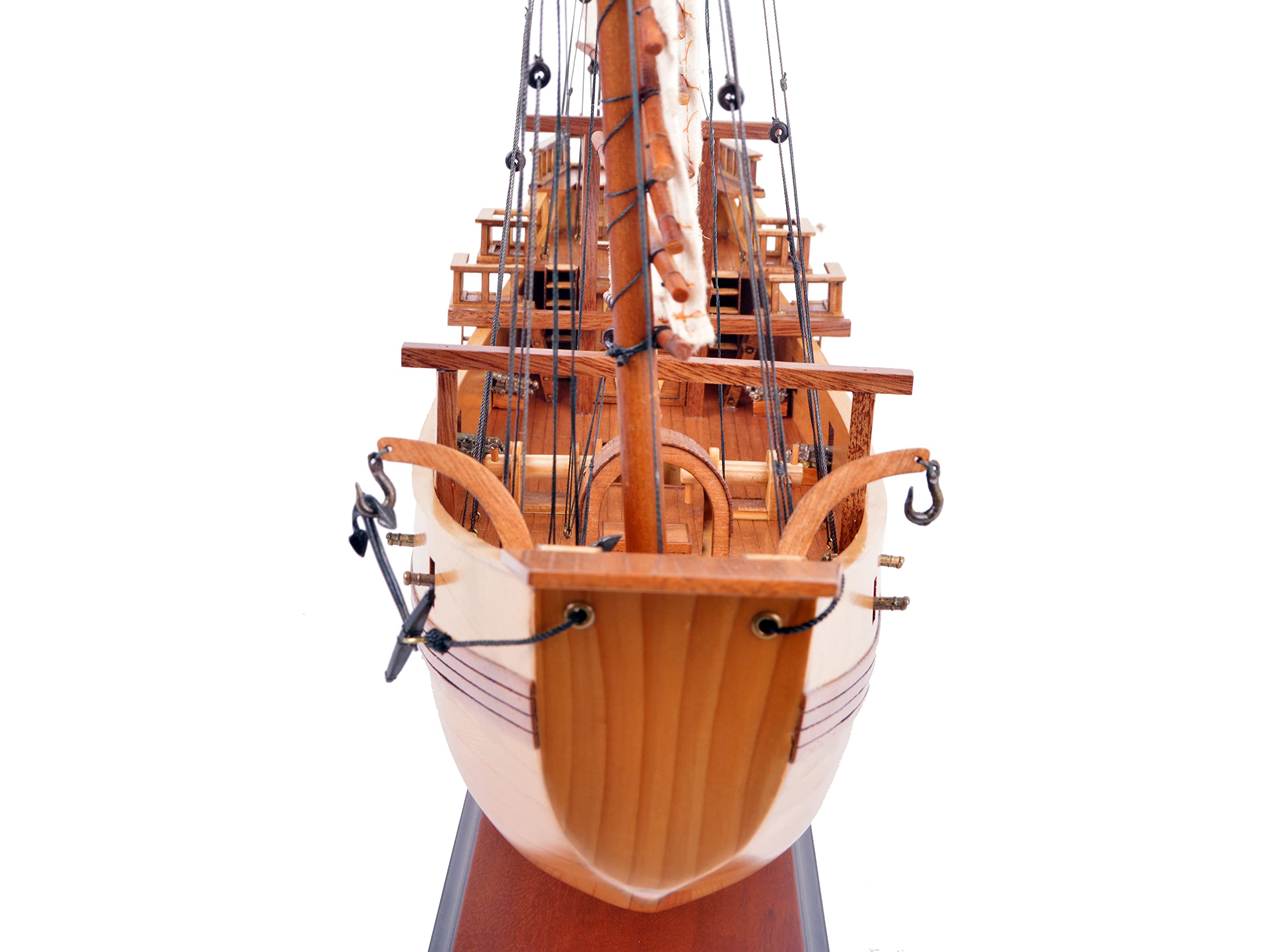 Old Modern Handicrafts Chinese Junk Ship Model - Fully Assembled Museum Quality Wooden Boat Display - 27L x 7W x 22.5H Inches - Perfect Maritime Decor for Home, Office, or Nautical Theme Room | Great Gift for Collectors & History Enthusiasts