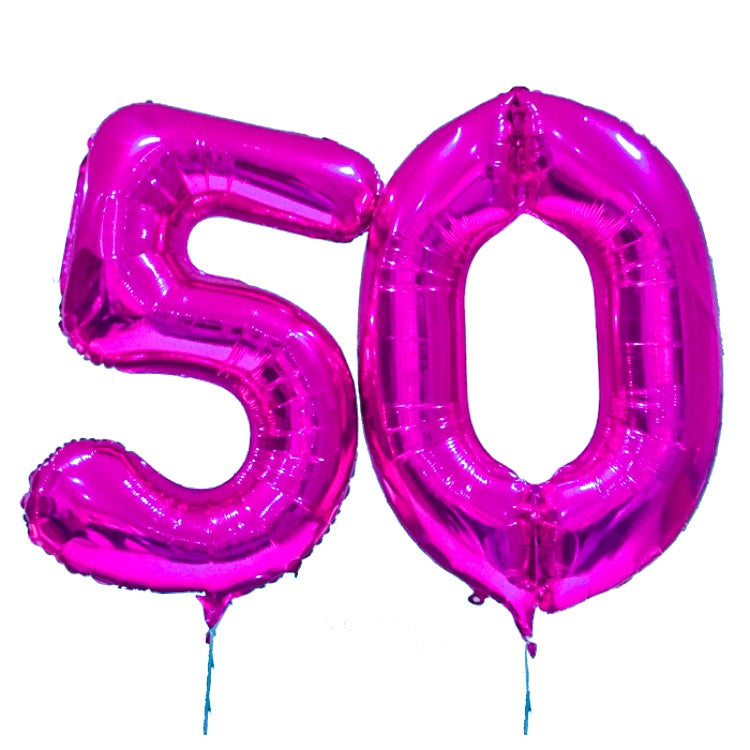 Jumbo Number & Letter Balloons for Birthday Party Decorations, Graduation, Baby Shower, Wedding & Special Events - Large Inflatable Foil Balloons for Indoor & Outdoor Decor