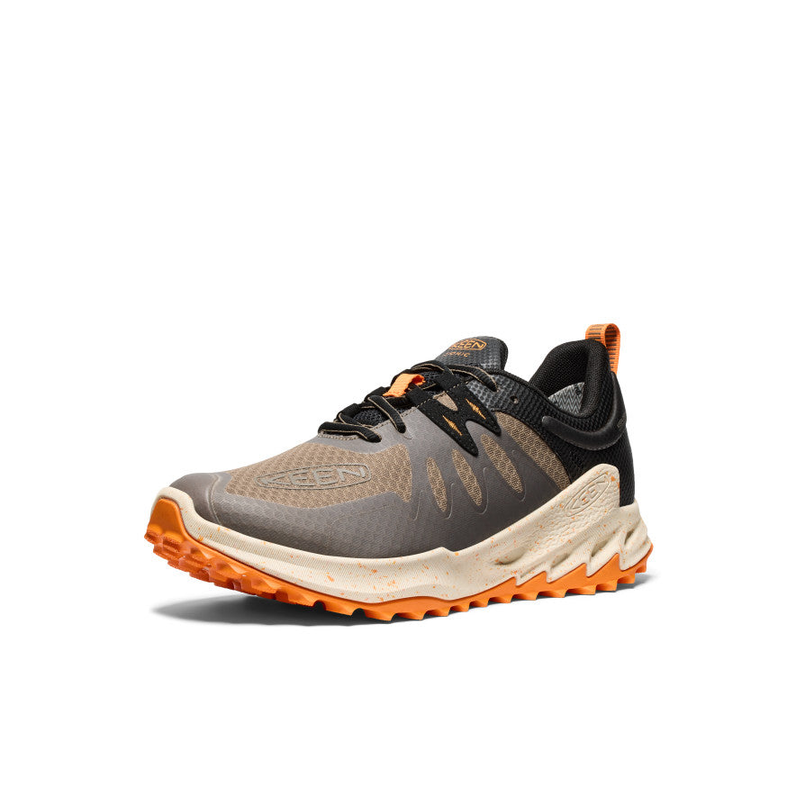 Men's Zionic Waterproof Hiking Shoes - Lightweight & Durable Trail Running Shoes for Outdoor Adventures | Brindle/Bright Marigold | Perfect for Hiking, Camping & Mountain Climbing
