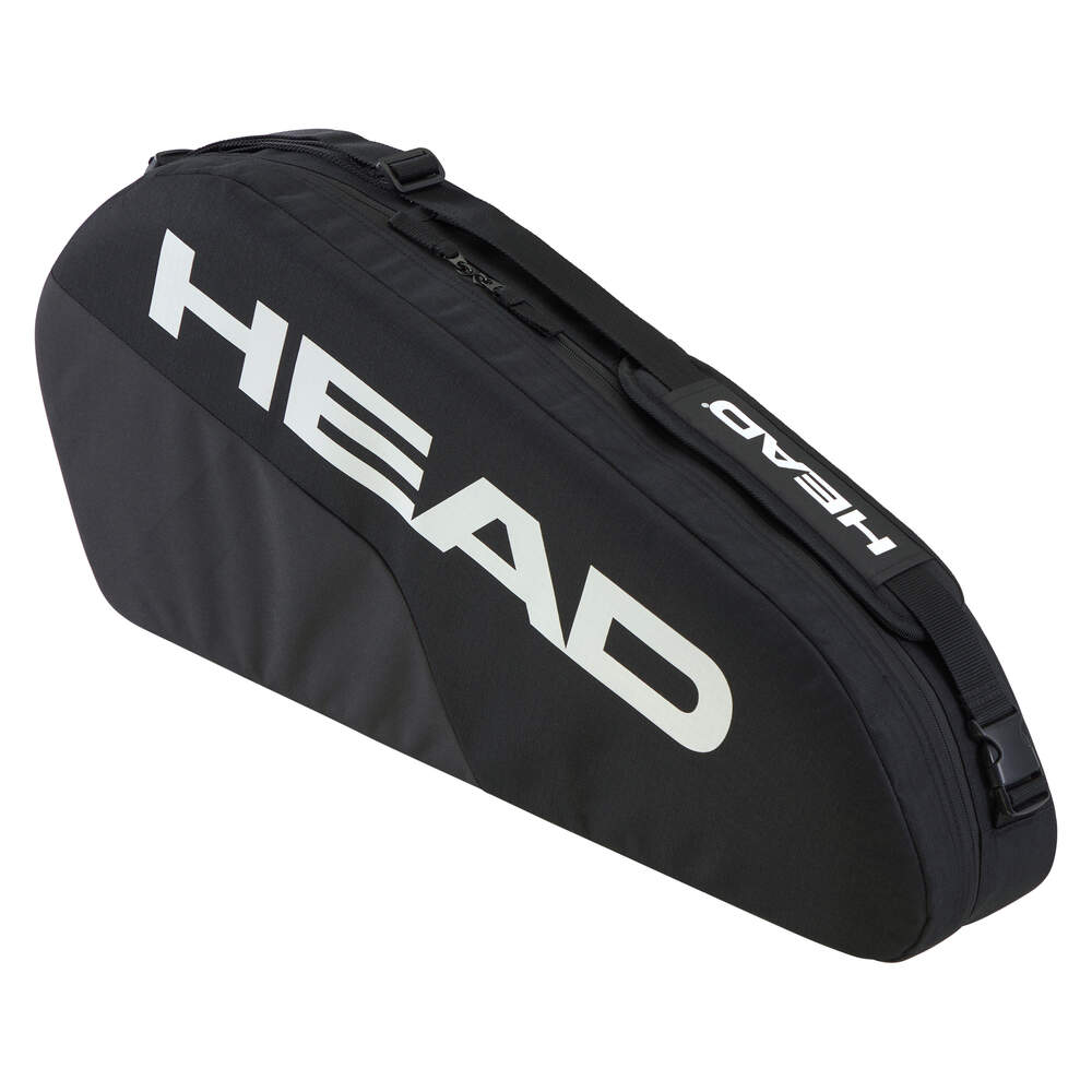 Wilson Head Base S Racquet Bag Black/White - Premium Tennis Racket Case for Storage & Travel | Perfect for Club Matches & Court Sessions