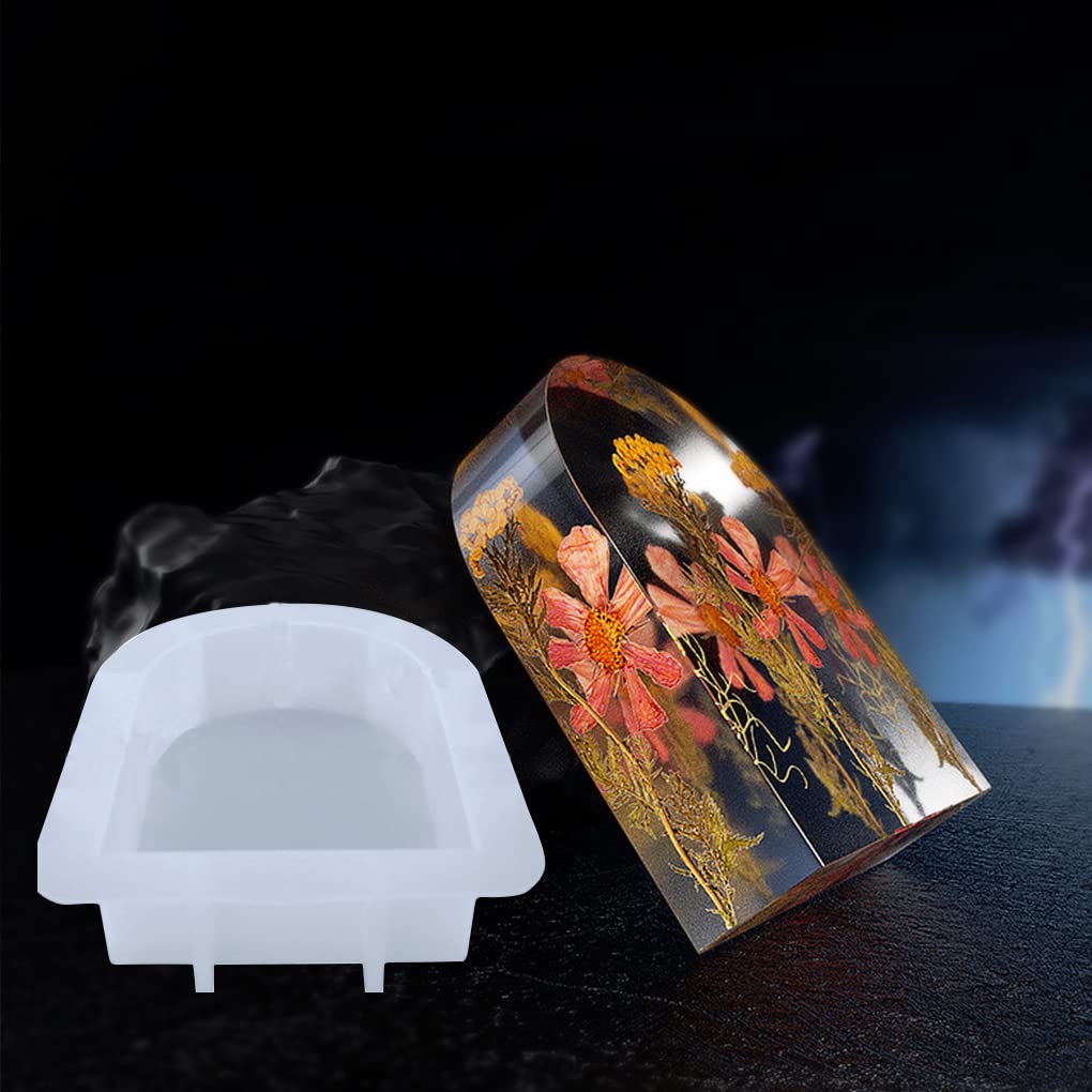 FineInno Large Arch Resin Molds - Deep Silicone Molds for Flower Preservation, Epoxy Casting, DIY Bookends, Resin Art & Insect Specimens - Perfect for Home Decoration, Wedding Centerpieces & Craft Projects (Arch)