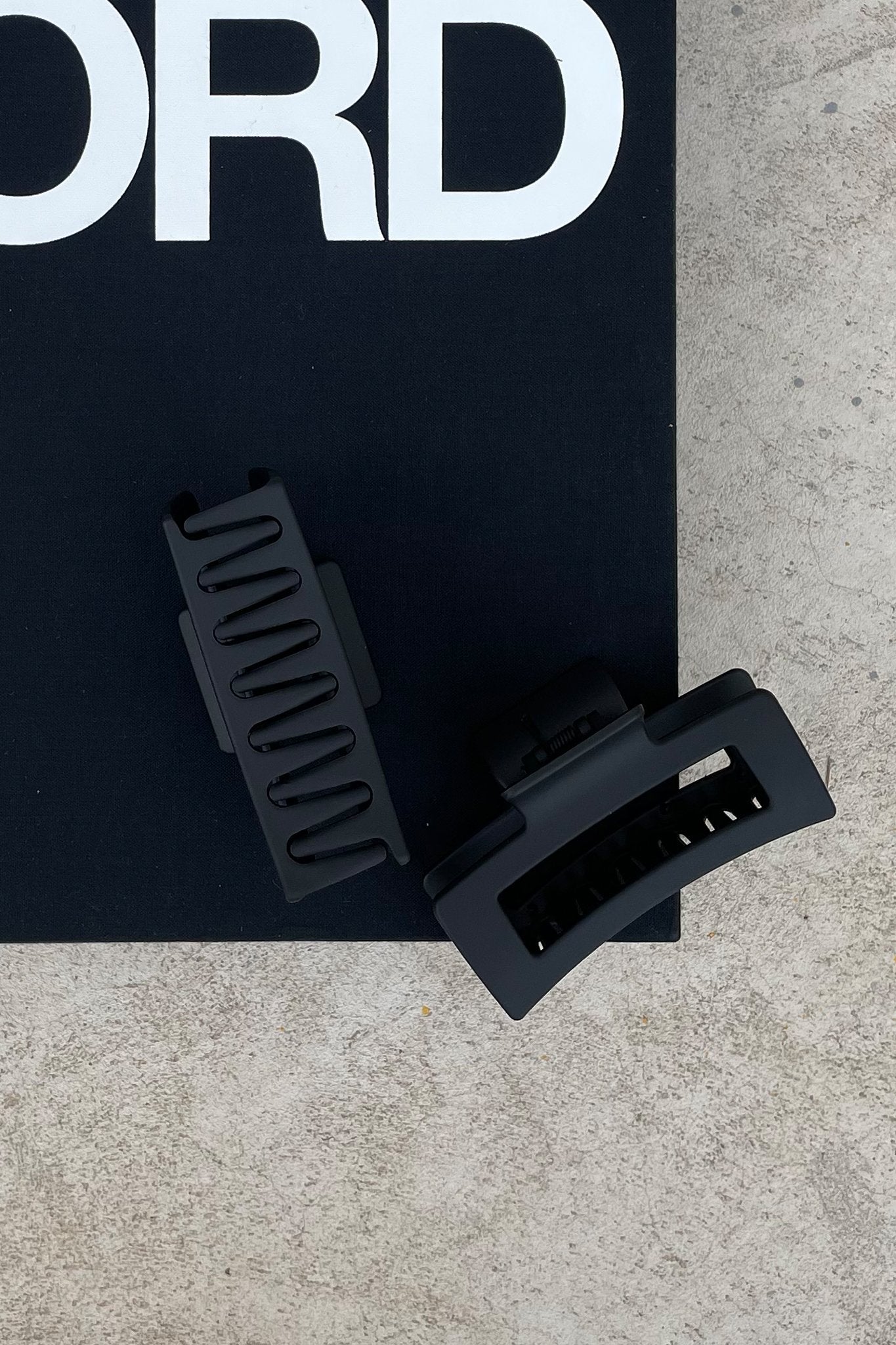 Mika Hair Claw Clip - Black | Strong Hold Hair Clips for Women | Perfect for Ponytails, Buns & Updos | Salon-Quality Hair Accessories