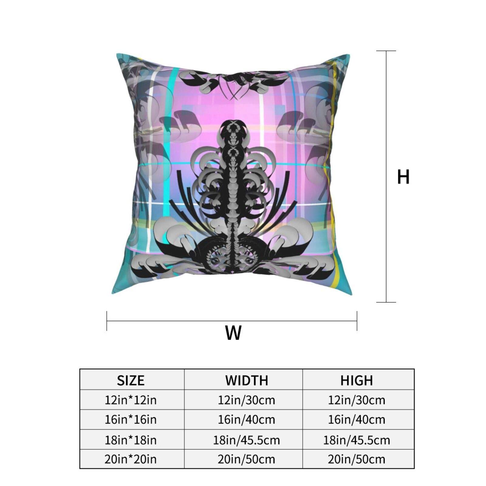 Baroque Style Plaid Pattern Pillow Covers 18x18 Inch - Modern Decorative Throw Pillow Cases for Sofa, Couch, Bed & Car - Indoor & Outdoor Home Decor Accent Pillows