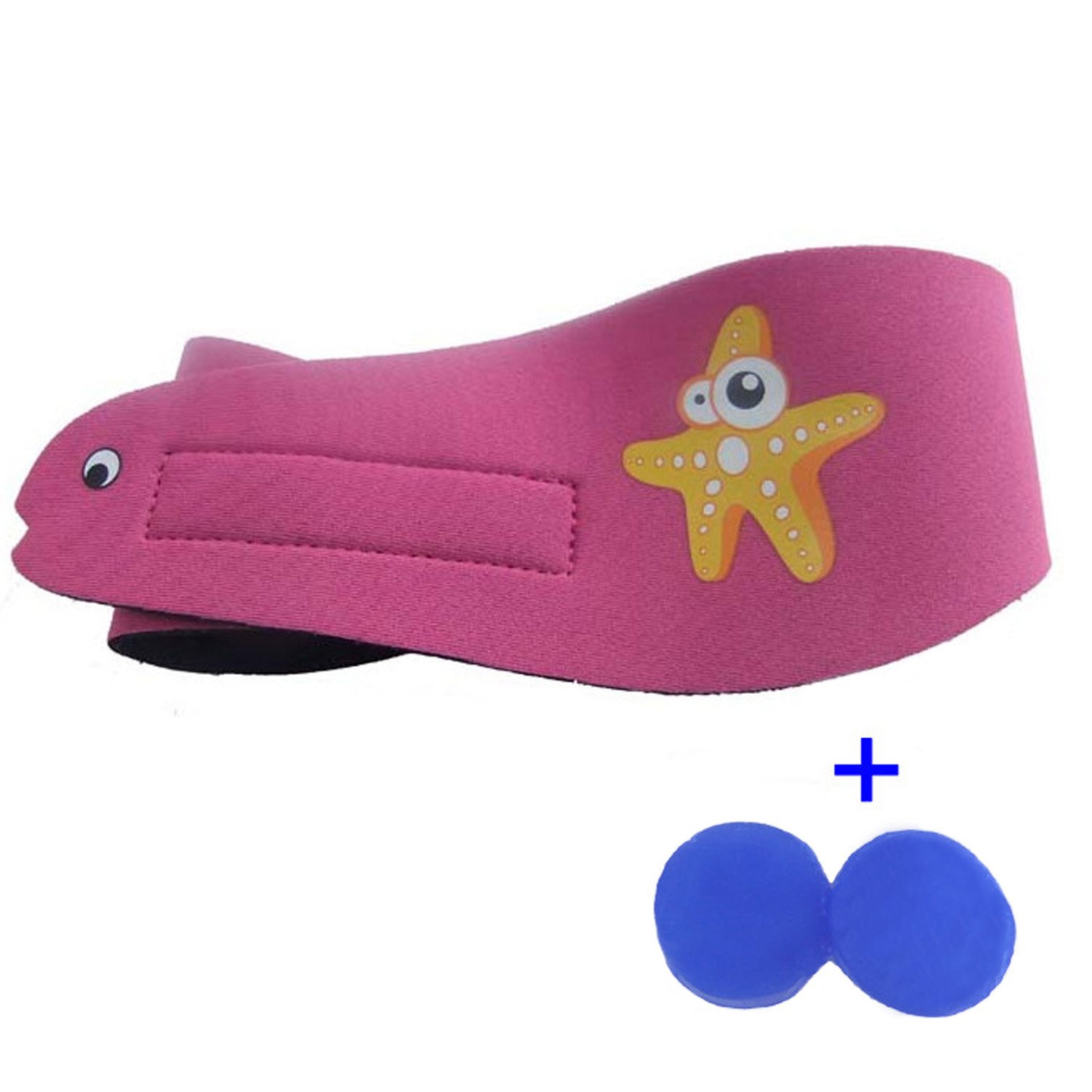 SUIEK Waterproof Swimming Headband for Women & Men - Includes Free Earplugs for Swimming, Surfing, and Water Sports - Stay Comfortable in Pool, Beach, or Gym Workouts