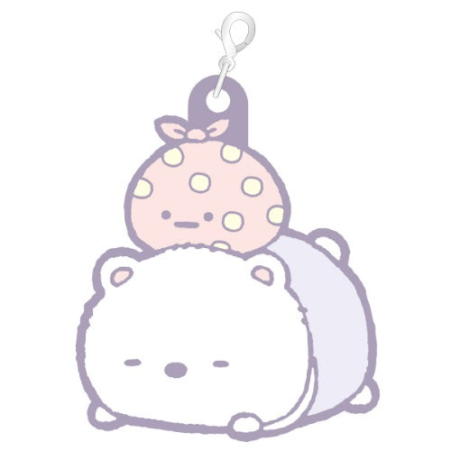 San-x Sumikko Gurashi Baby Rubber Charm 1 Inch Keychain - Cute Japanese Kawaii Keyring for Bags, Backpacks, and Gift Giving