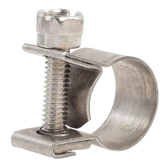 Shark 12289 0.25-Inch Stainless Steel Hose Clamps (Pack of 2) - Heavy Duty Clamps for Automotive, Marine & Plumbing Applications