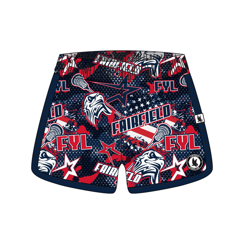 Girls & Women's Fairfield Youth Lacrosse Shorts - 2 Color Options - Perfect for Lacrosse Practice & Games