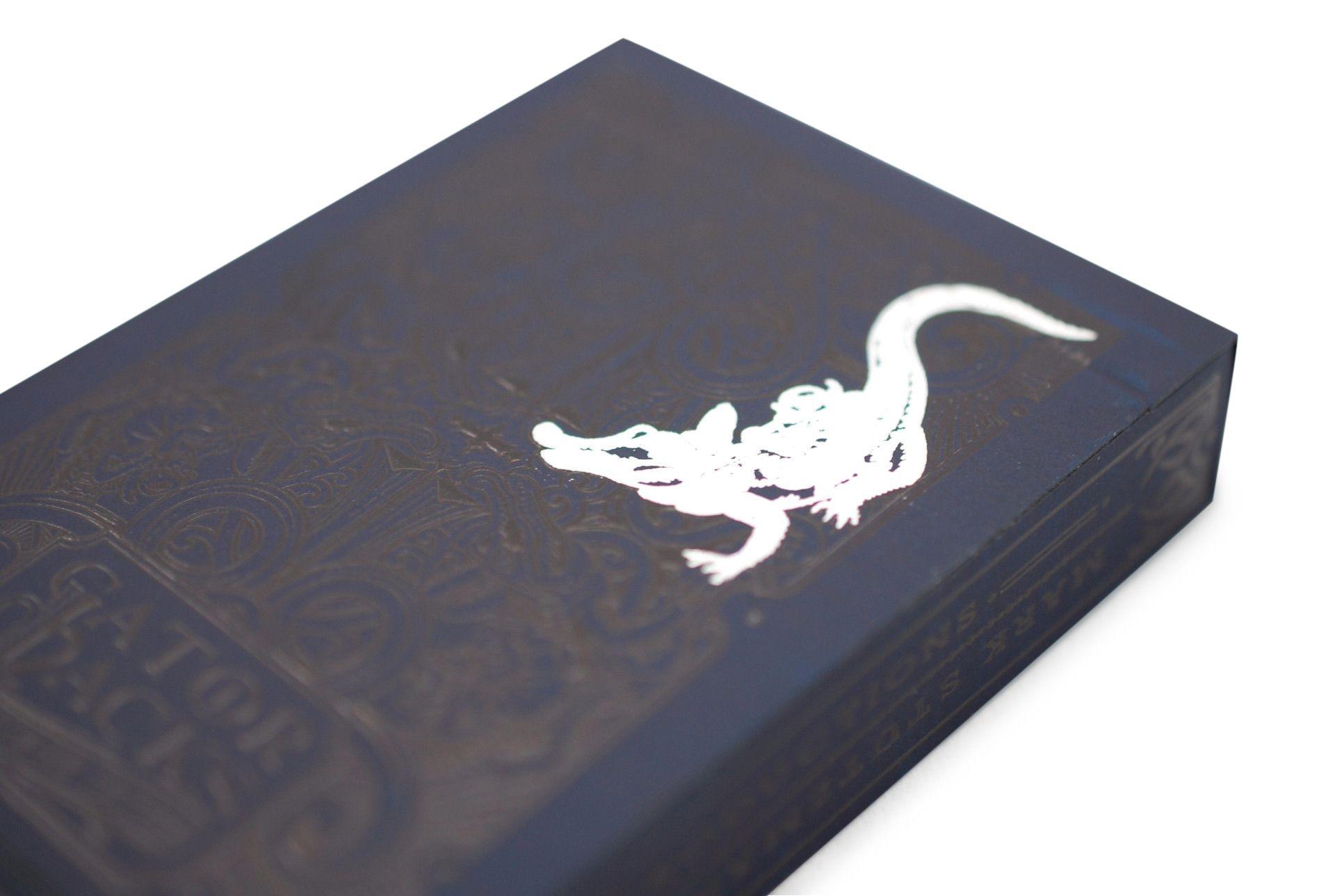 Premium Black Gatorbacks Playing Cards - Professional Poker & Magic Trick Card Deck for Casino Nights, Game Nights & Cardistry Performances