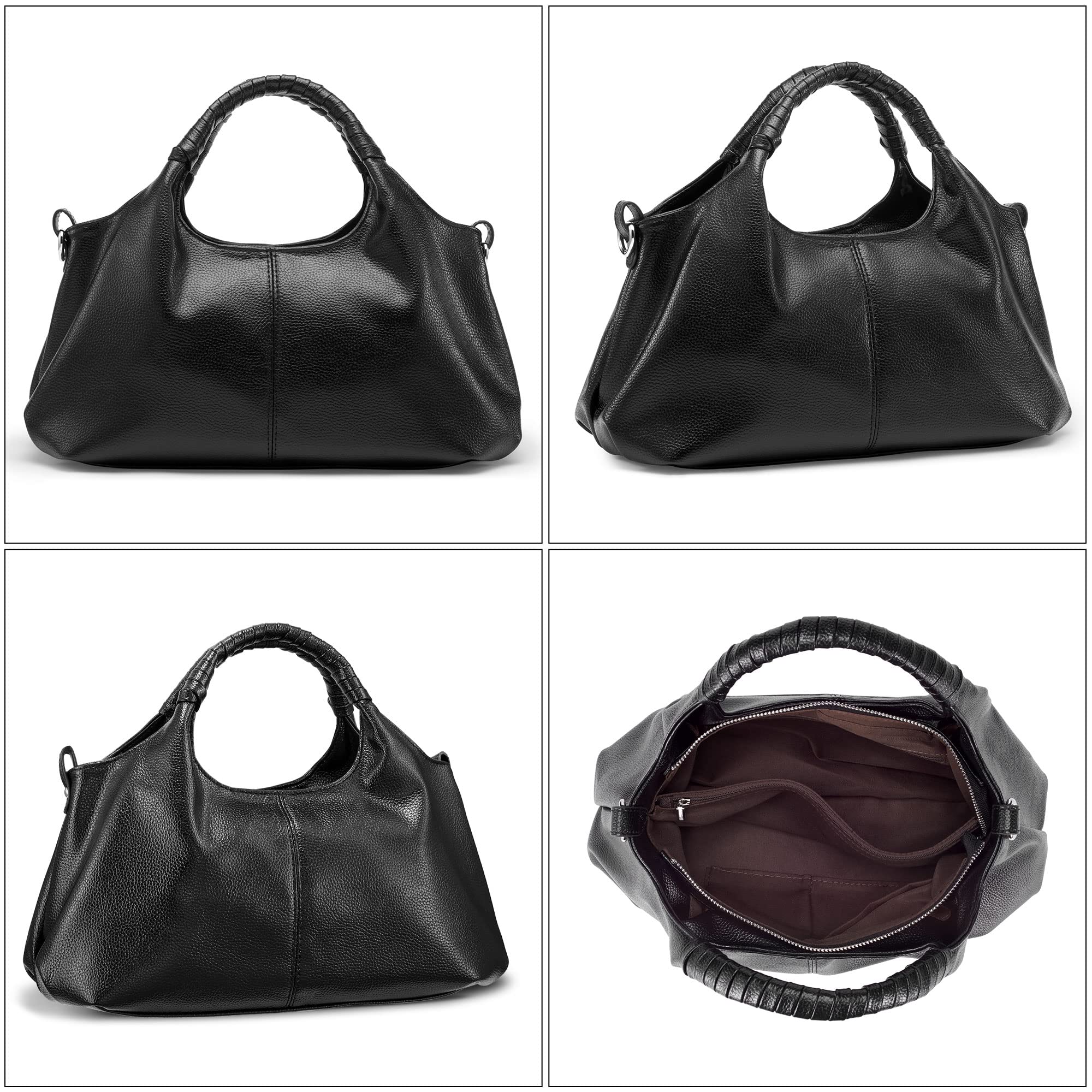 Top Handle Satchel - Genuine Leather Purses & Handbags for Women | Hobo Crossbody Bags | Premium Leather Handbags | Perfect for Work, Travel & Everyday Use