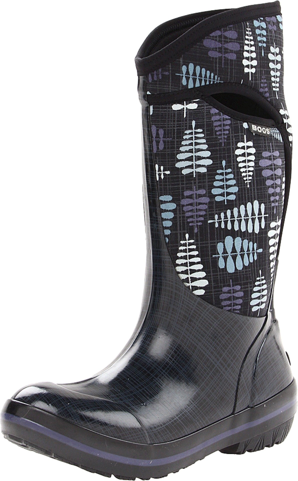 Bogs Women's Plimsoll Tall Fern Boot - Waterproof Winter Snow Boots for Women, Slip-Resistant & Insulated - Perfect for Hiking, Snowshoeing & Outdoor Adventures