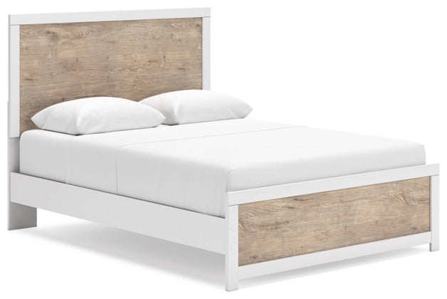 Charbitt Queen Size Panel Bed Frame with 2 Nightstands - Modern Bedroom Furniture Set for Master Bedroom & Guest Room