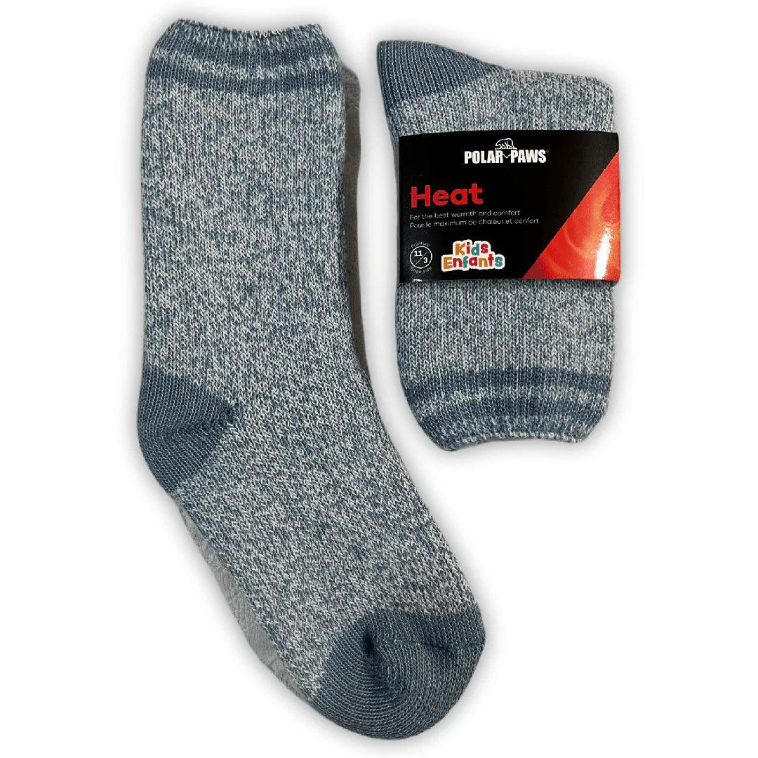 **Kids' Brushed Thermal Socks - Single Pair for Shoe Size 11-3 | Warm Winter Socks for Boys & Girls - Perfect for School, Outdoor Play & Cold Weather**