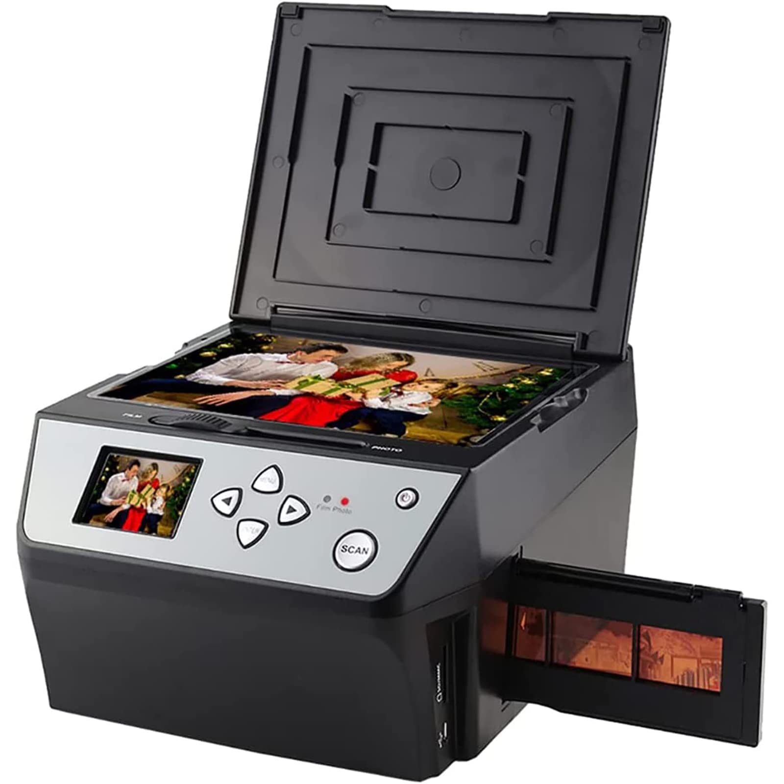 22MP Digital Film & Slide Scanner - Convert 35mm Color/B&W Negatives, 110 Film, Photos & Documents to JPEG | USB Output | Perfect for Archiving Old Memories, Digitizing Family Photos & Business Cards
