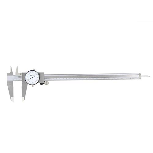 0-300mm Stainless Steel Dial Vernier Caliper - Precision Measuring Tool for Engineering, Metalworking & Woodworking | Durable Gauge for Accurate Measurements in Workshops, Labs & DIY Projects