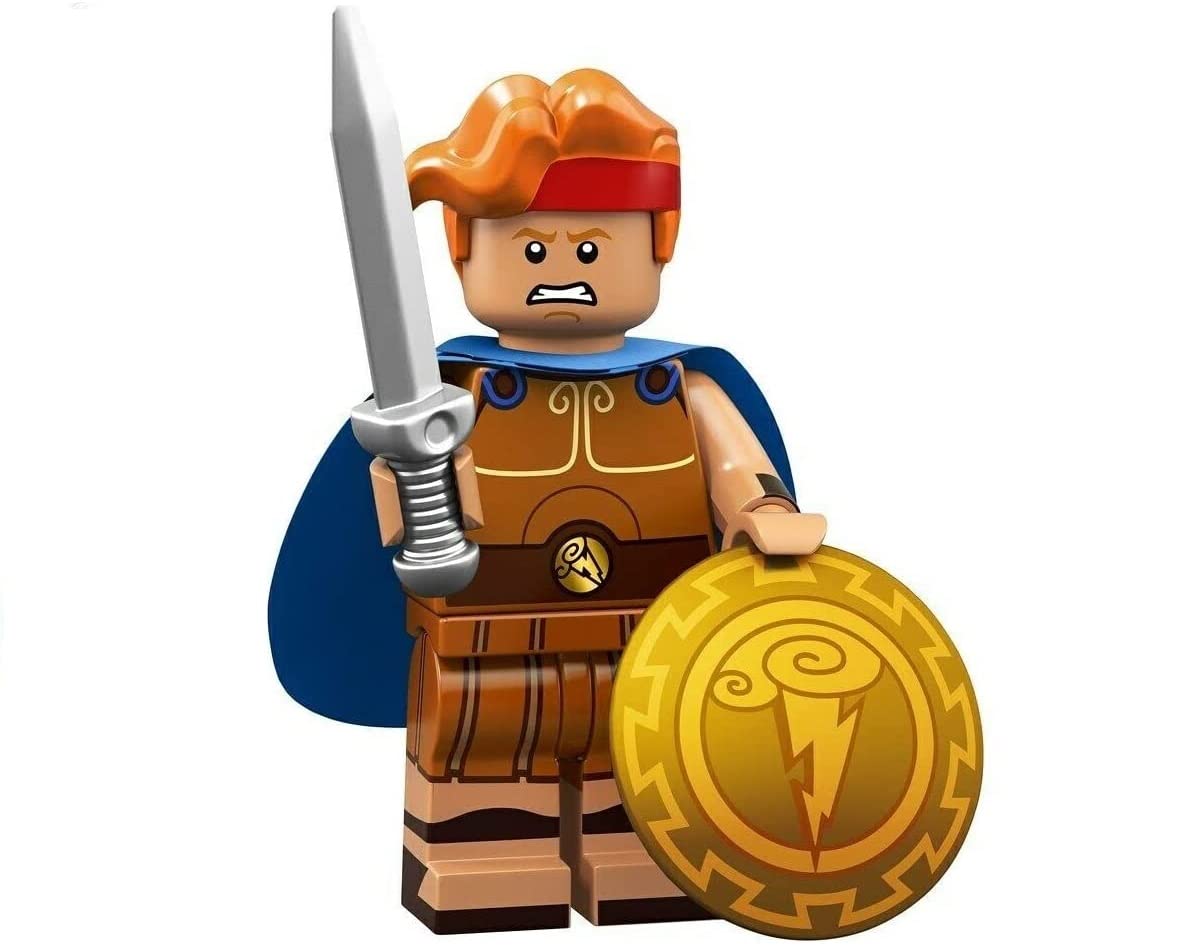 LEGO Disney Series 2 Hercules Minifigure with Exclusive Purple Cape (71024) - Perfect for Disney Collectors & LEGO Fans | Great Gift for Kids & Adults