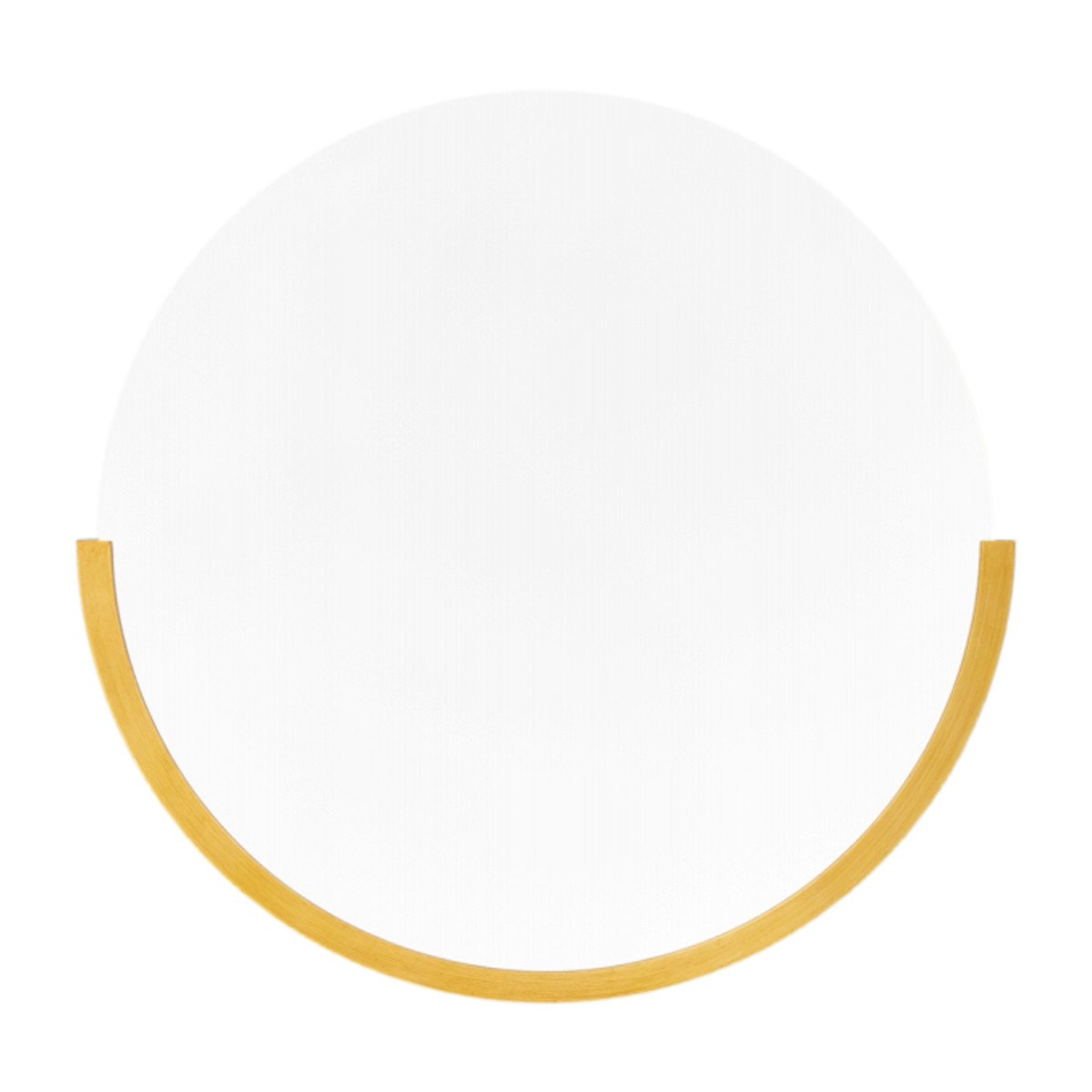 Vintage Brass Round Wall Mirror - Elegant Decorative Mirror for Living Room, Bedroom, Bathroom & Entryway - 24 Inch Antique Gold Framed Mirror for Home Decor