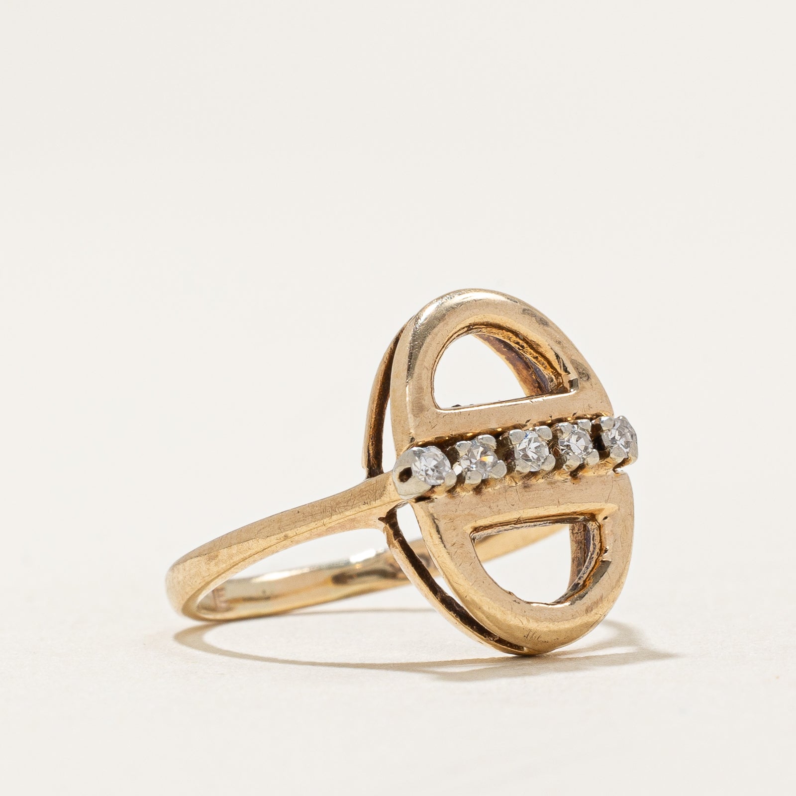 0.035ctw Five Stone Diamond Ring - Size 4 | Elegant Wedding Band, Anniversary Gift, Promise Ring for Women | Perfect for Engagements, Proposals & Special Occasions